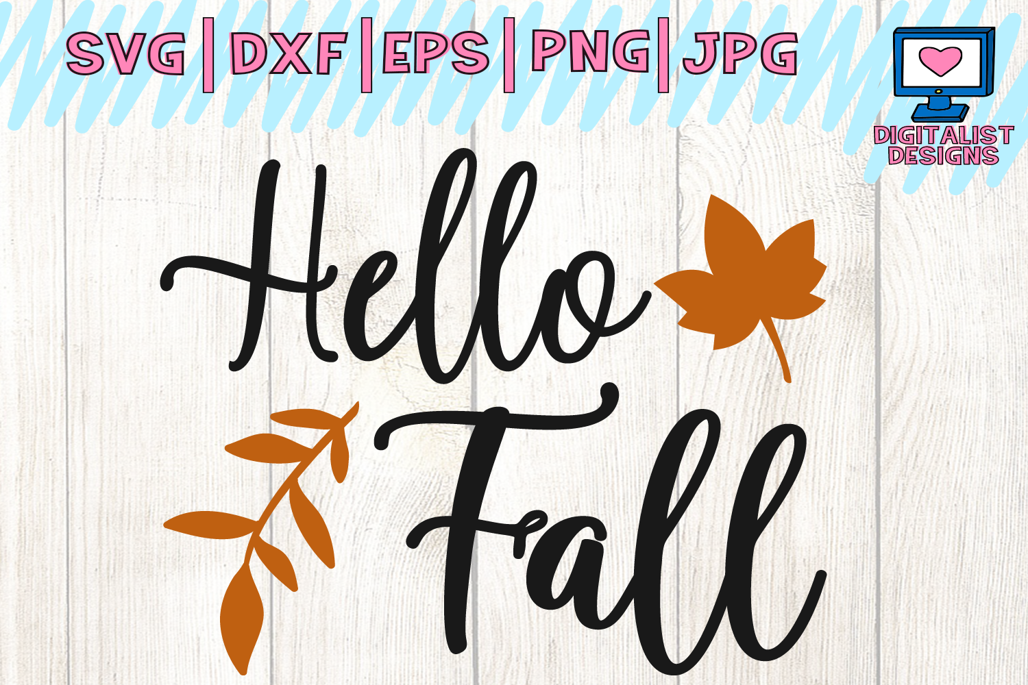 Download hello fall svg, autumn svg, fall svg (131692) | Cut Files ...