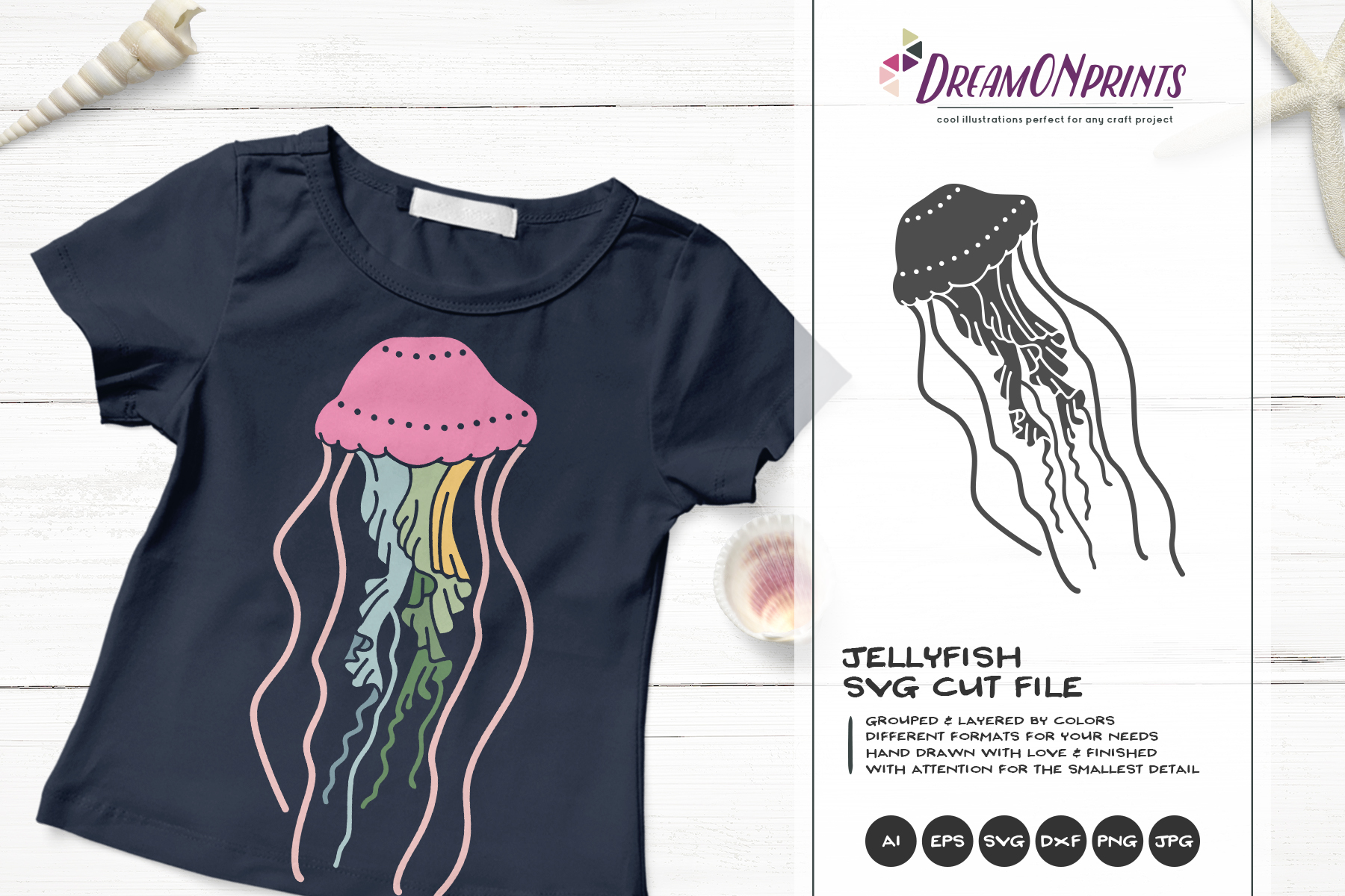 Download Jellyfish SVG Cut Files