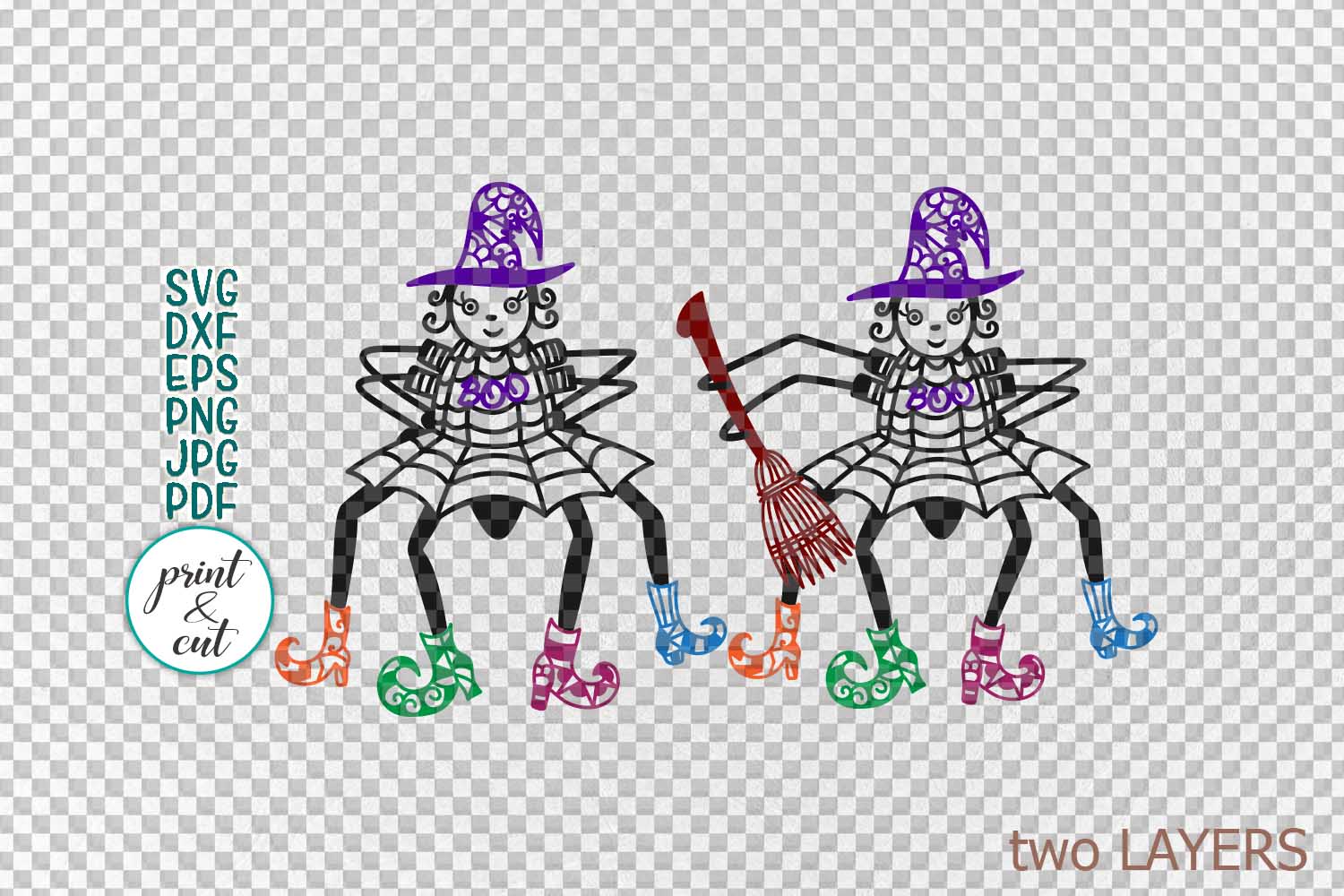 Download Cute Witch Hat Svg - Layered SVG Cut File - Best Free ...