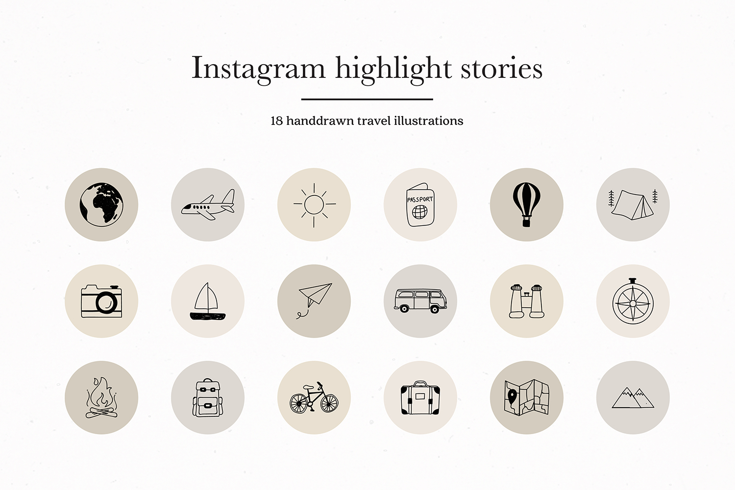 single instagram story highlight icons