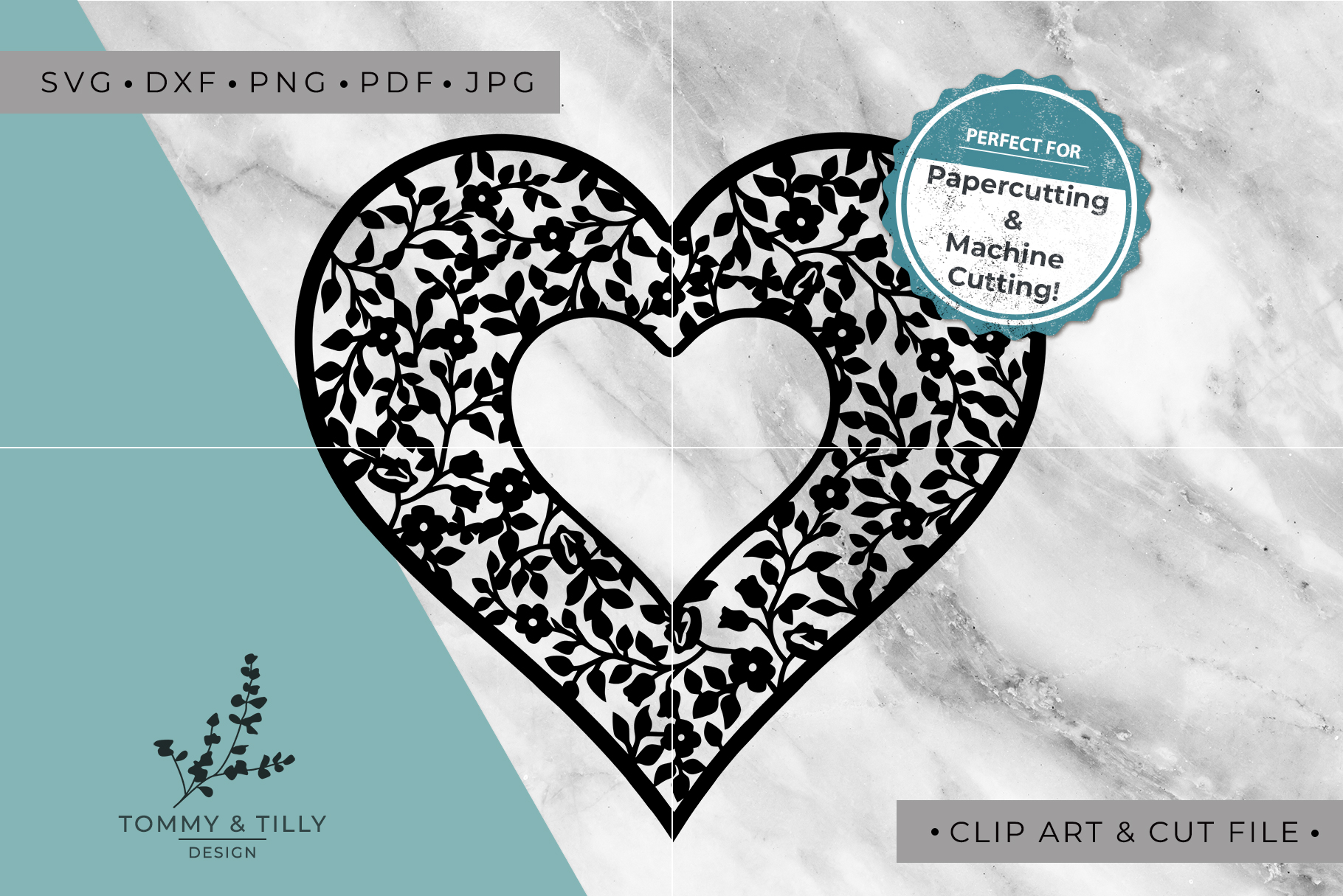 Download Blank Vintage Heart SVG DXF PNG PDF JPG (82740) | SVGs ...