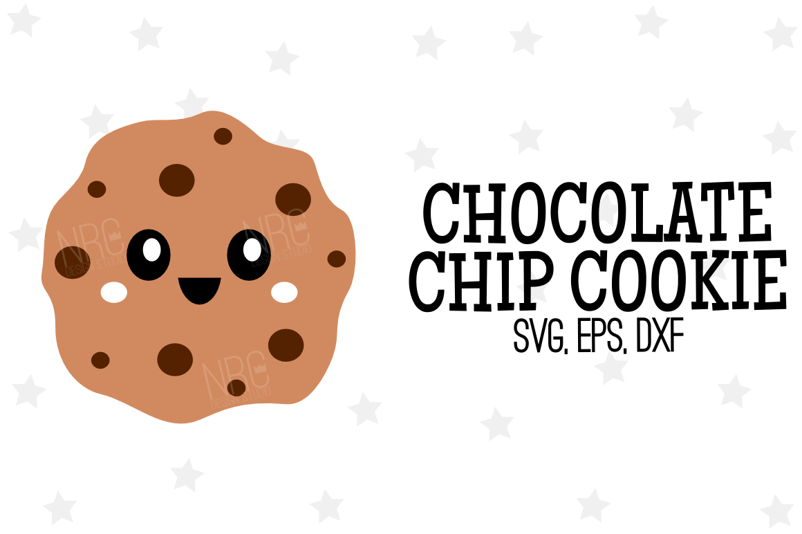 Chocolate Chip Cookie Svg File 56068 Svgs Design Bundles