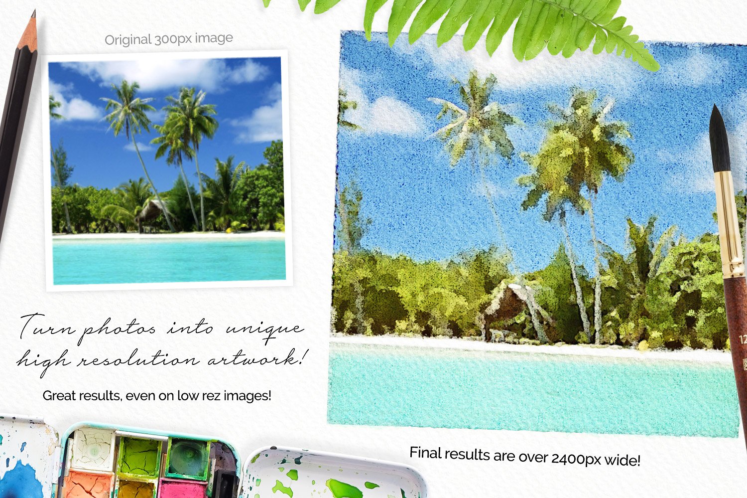 Download Realistic Watercolor Photo Filter for Photoshop (139397) | Add ons | Design Bundles