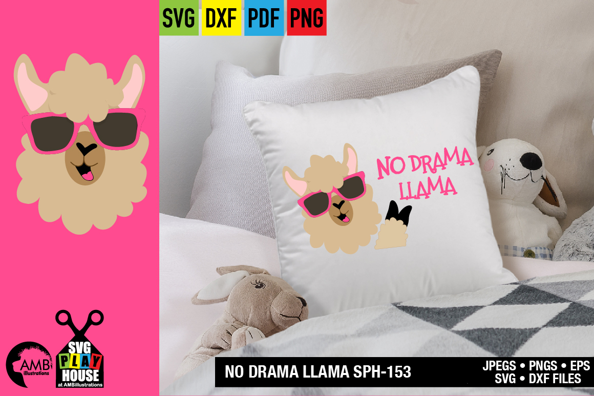 Download NO DRAMA LLAMA SVG, SPH-153