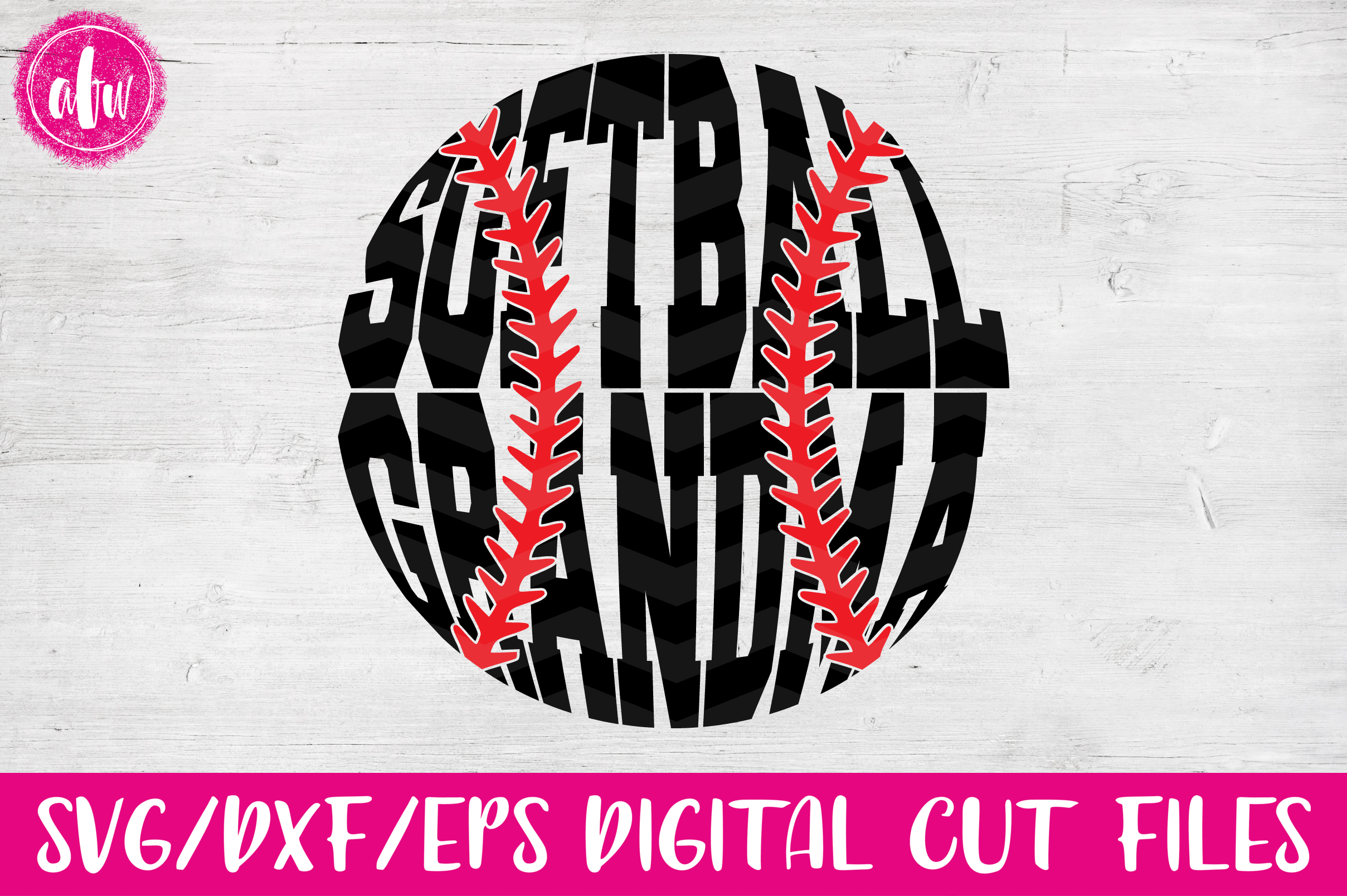 Download Softball Grandma - SVG, DXF, EPS Cut Files