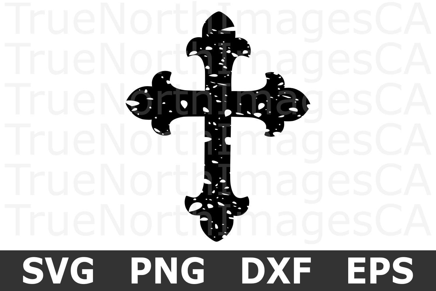 Distressed Cross - An Religious SVG Cut File