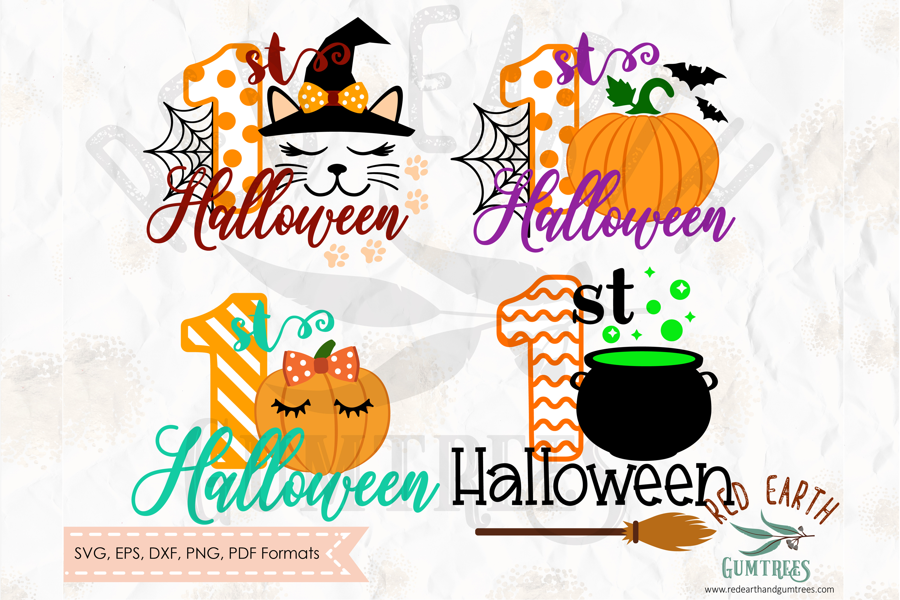 Download 1st Halloween bundle design in SVG,DXF,PNG, EPS formats
