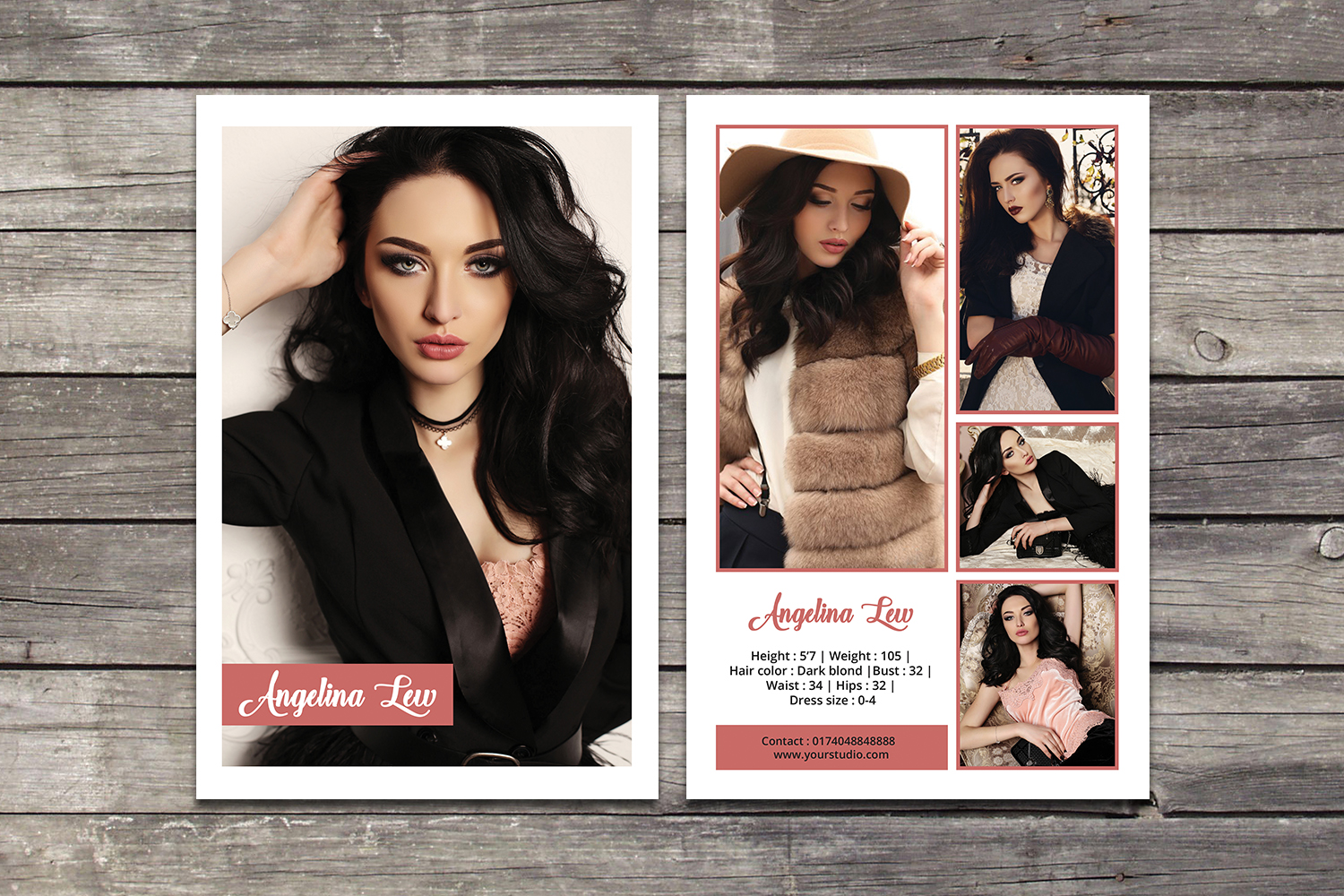 Models Comp Cards Template - HD Modello Intended For Free Model Comp Card Template Psd