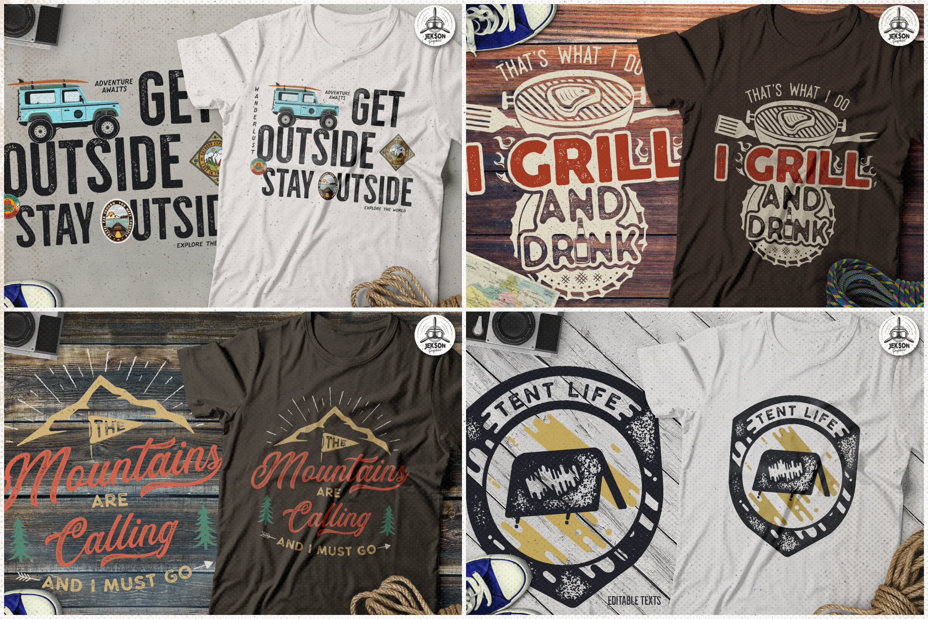Download Vintage T-Shirt Bundle Retro SVG Designs Collection. Part 2