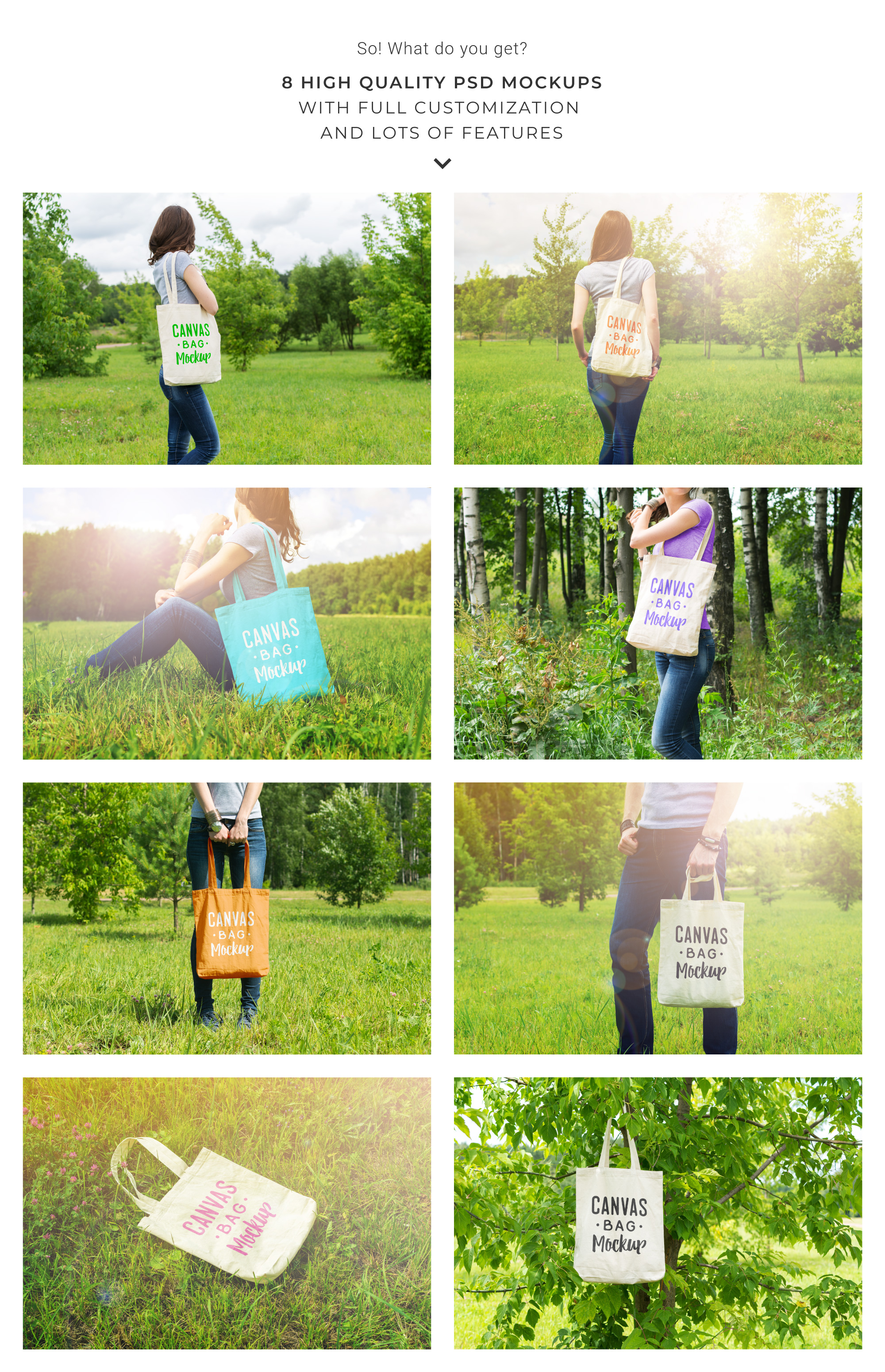 Download Canvas Tote Bag Mockups Pack Vol.1 (104431) | Mock Ups ...