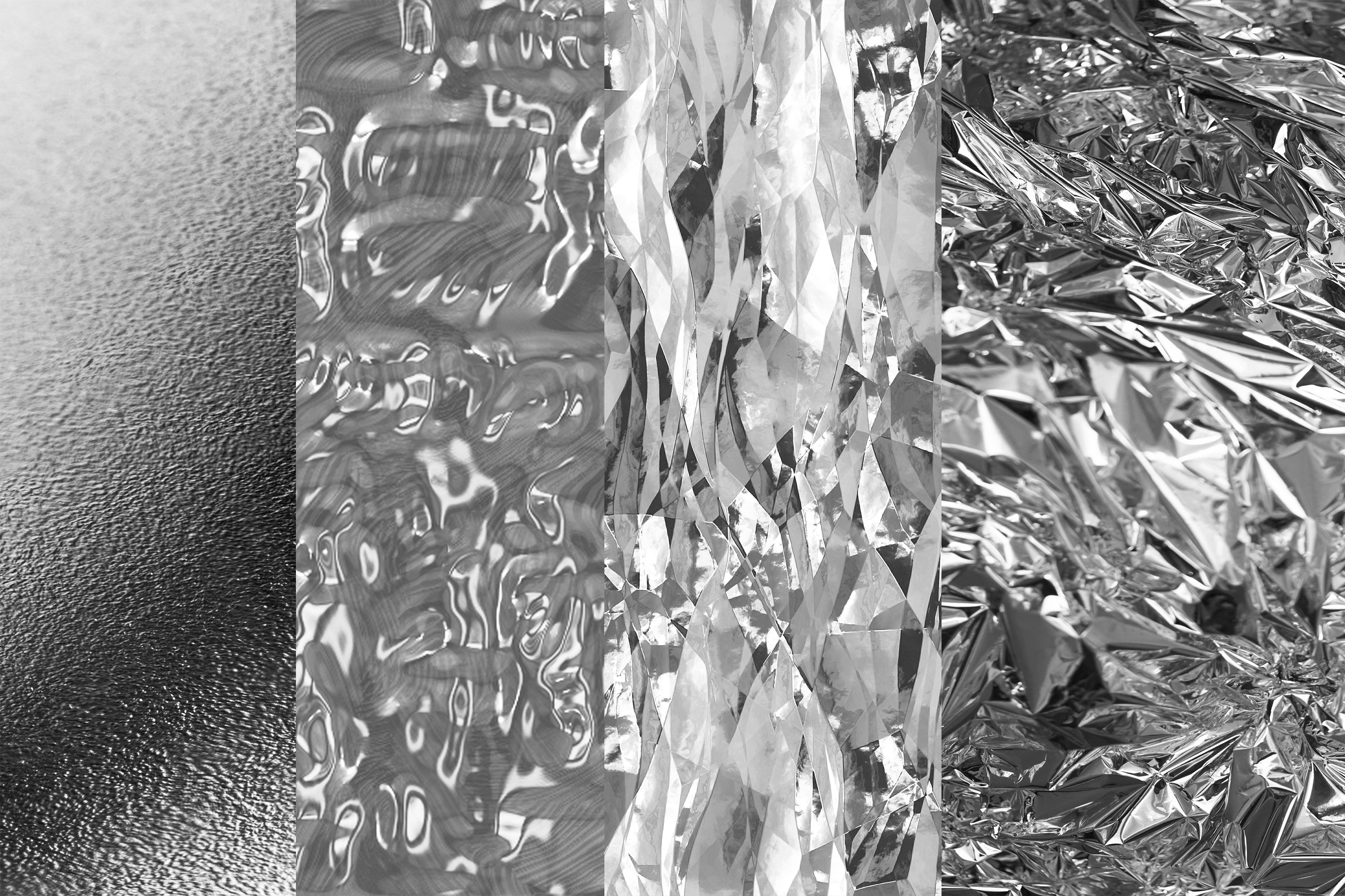 Silver Digital Papers, Silver Textures, Silver Backgrounds