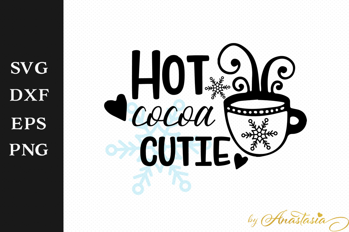 Download Hot cocoa cutie SVG Cut File