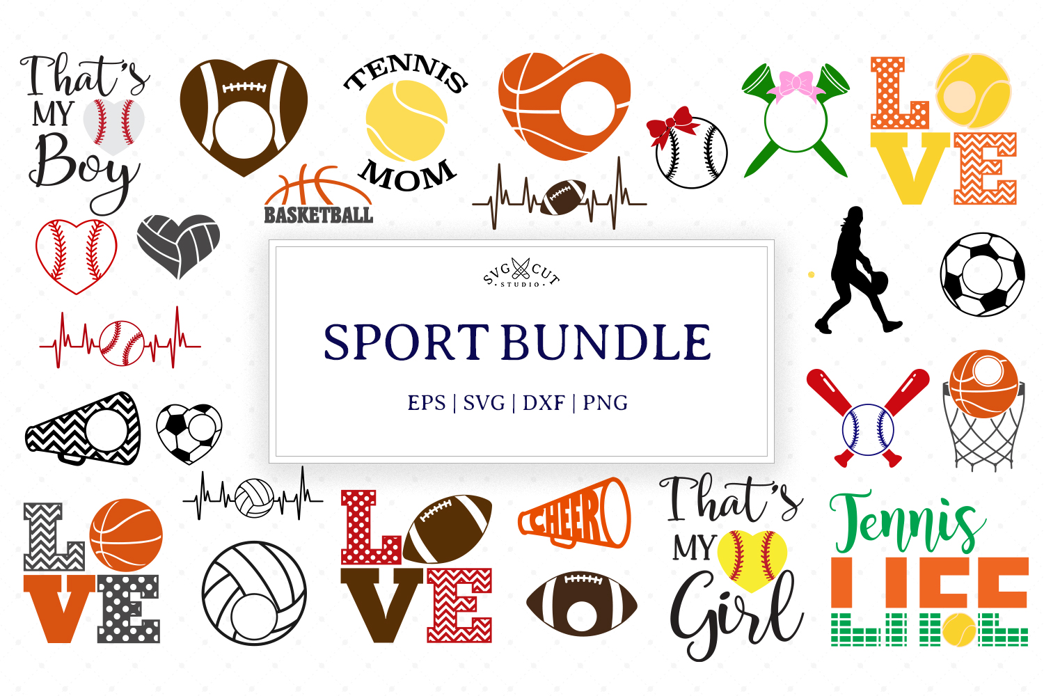 Download Sport Bundle SVG Files, Sport SVG Files