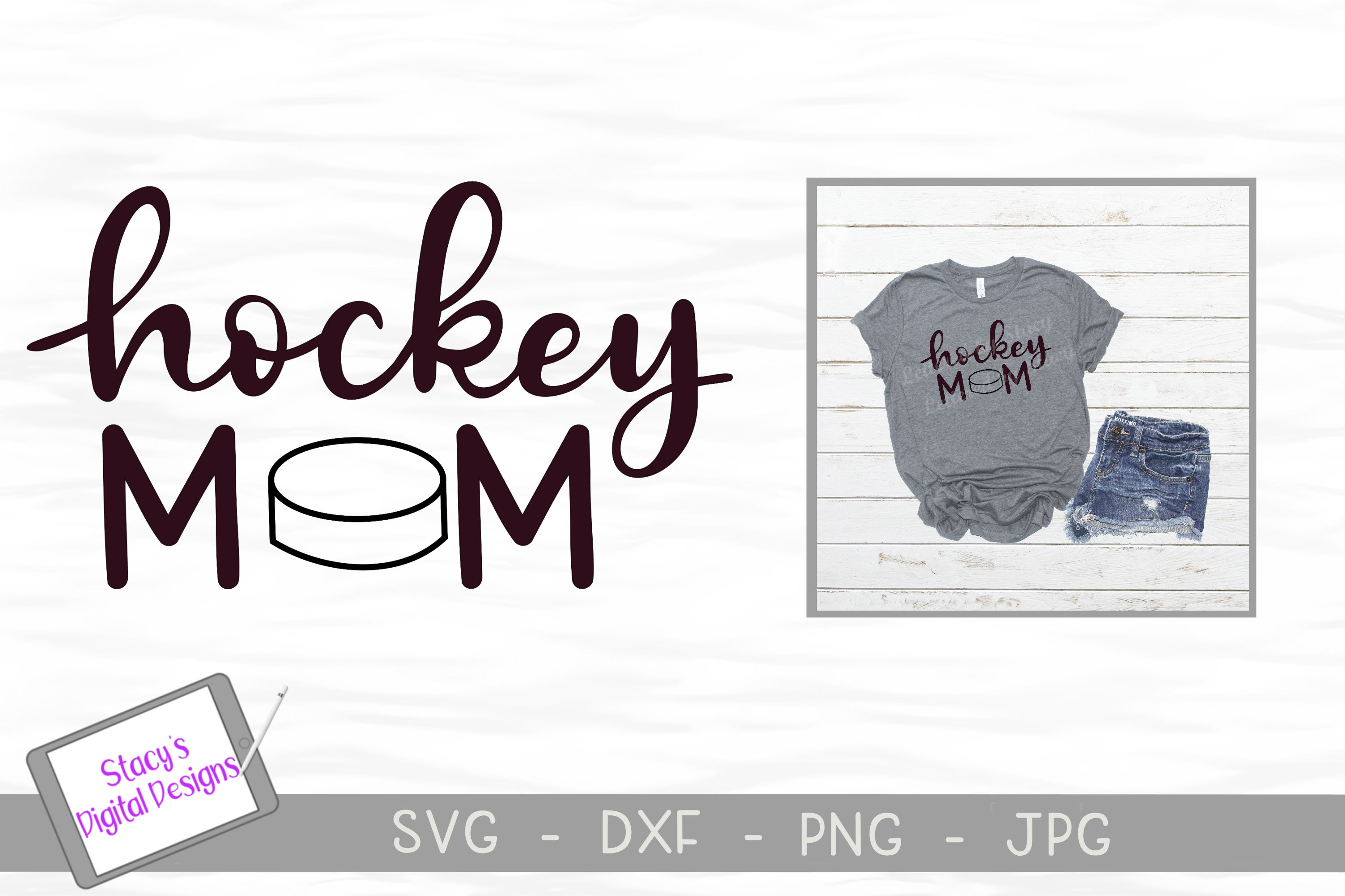 Download Hockey mom SVG - Sports mom SVG file, handlettered