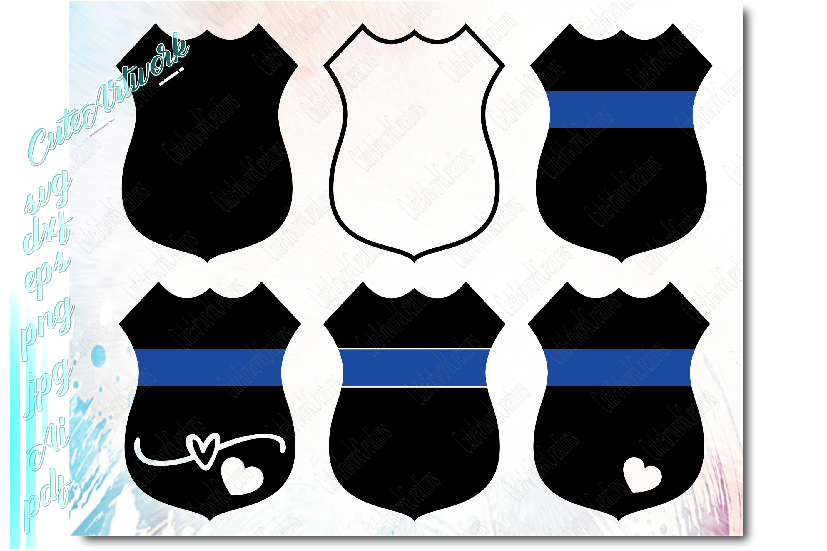 Download Police Badge SVG, Back the blue svg, police svg,