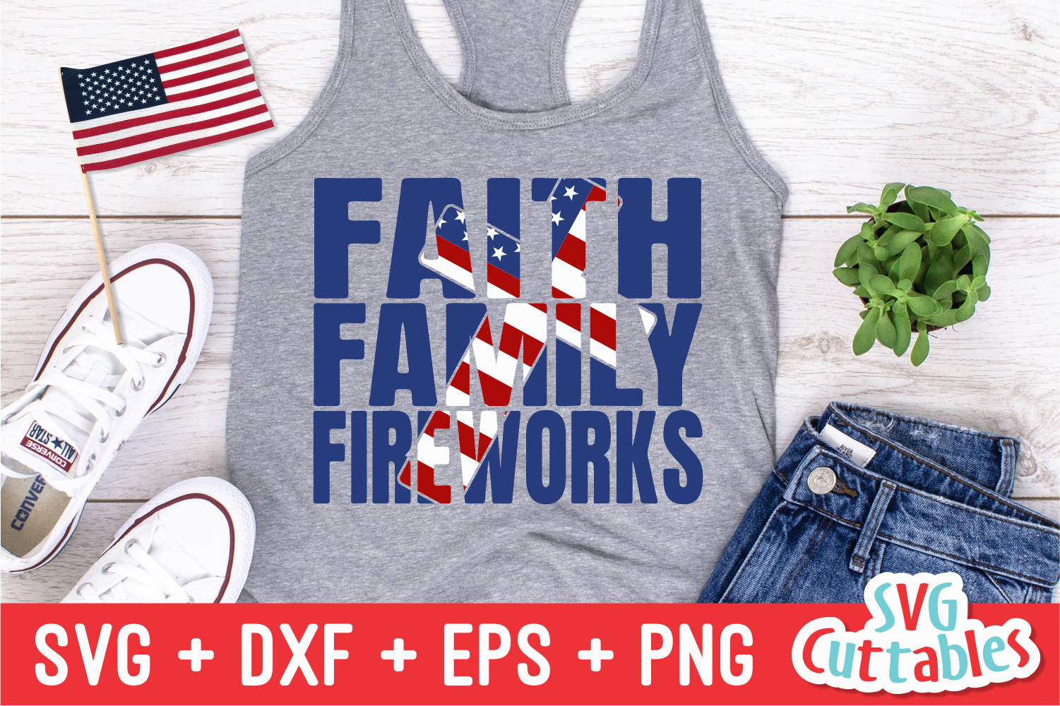 Faith Family Fireworks Fourth Of July Svg Cut File 269508 Cut Files Design Bundles