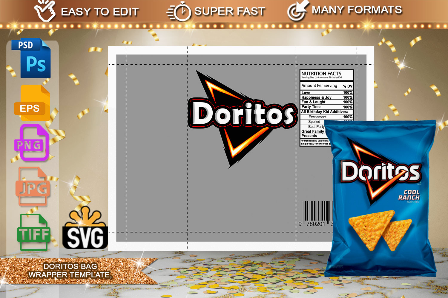Free Custom Chip Bag Template Printable Templates