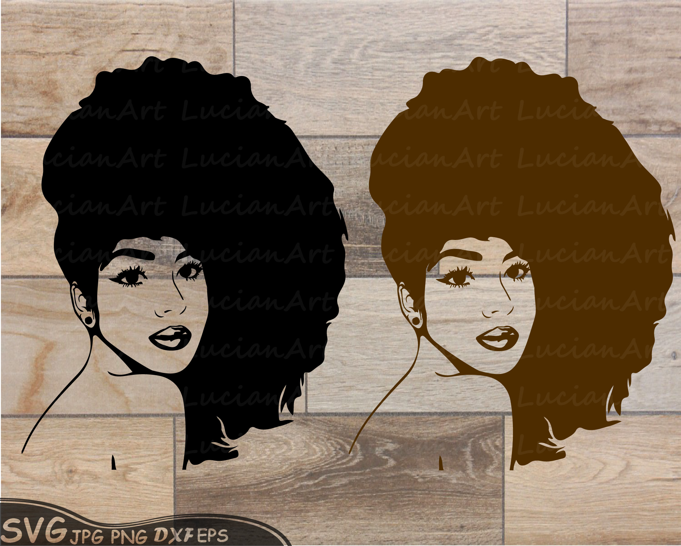 Download Black woman svg Natural Hair Svg Afro svg,black woman 175SV (110868) | SVGs | Design Bundles