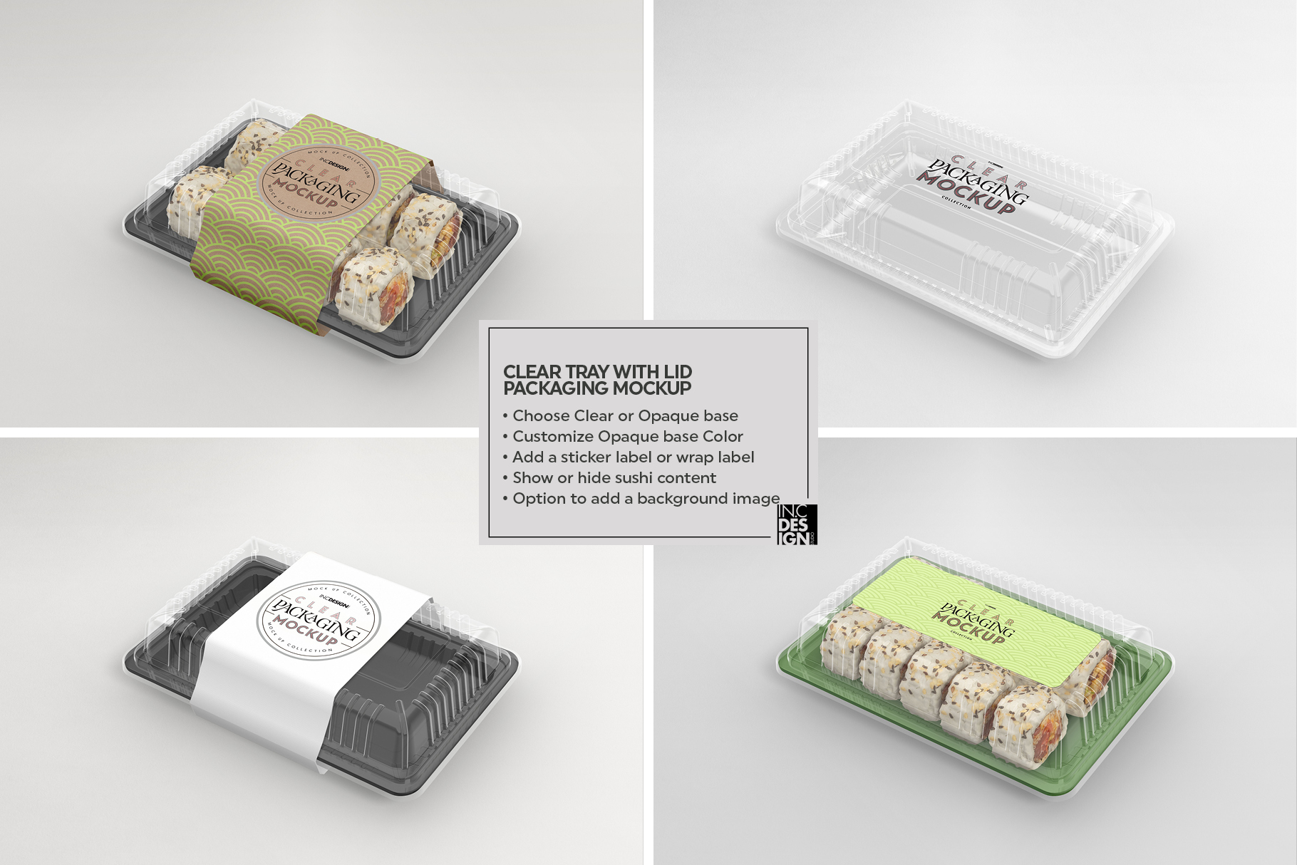 Download VOL.8 Clear Packaging Mockup Collection (256686) | Branding | Design Bundles