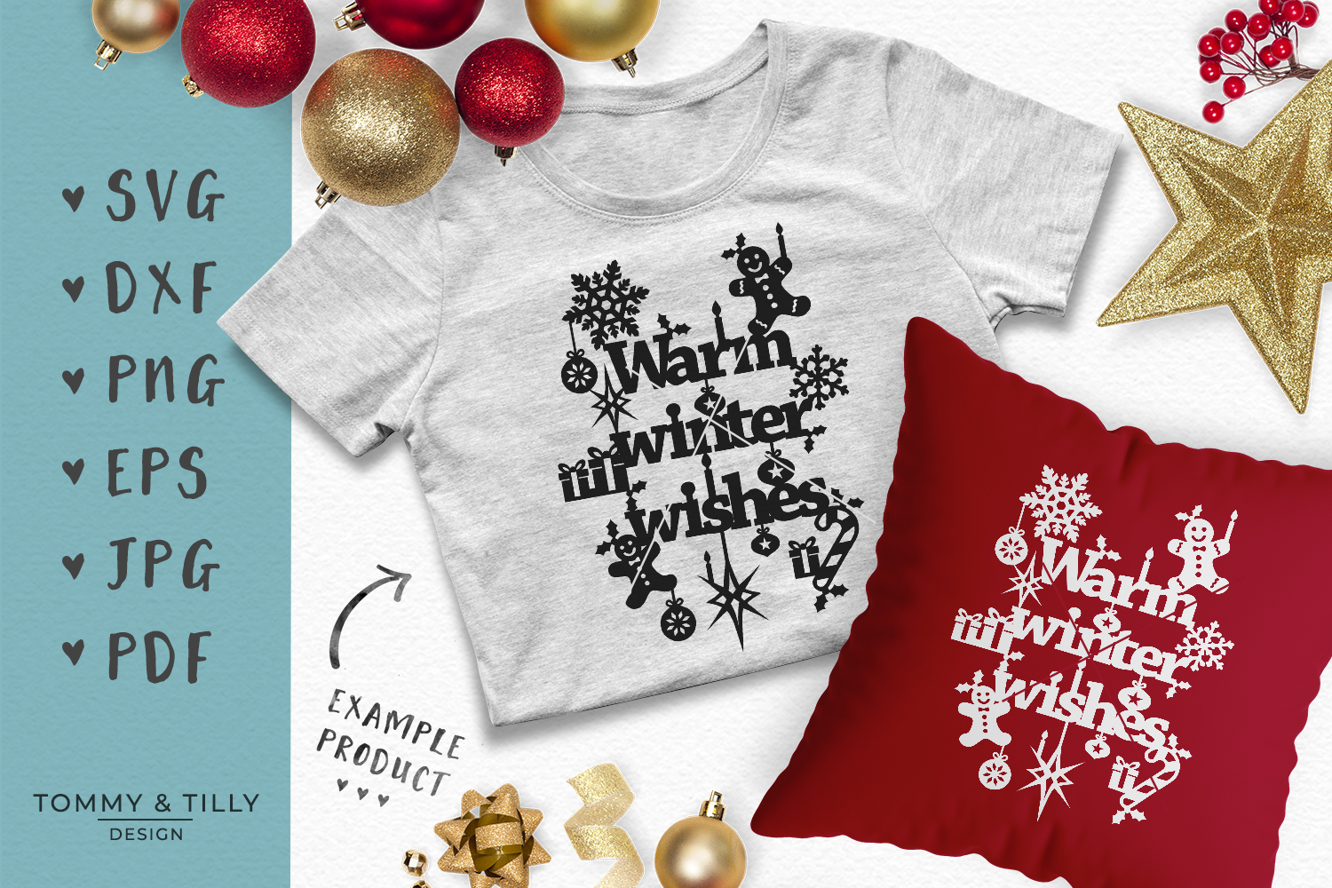 Download Warm Winter Wishes - SVG EPS DXF PNG PDF JPG Cut File (120859) | SVGs | Design Bundles