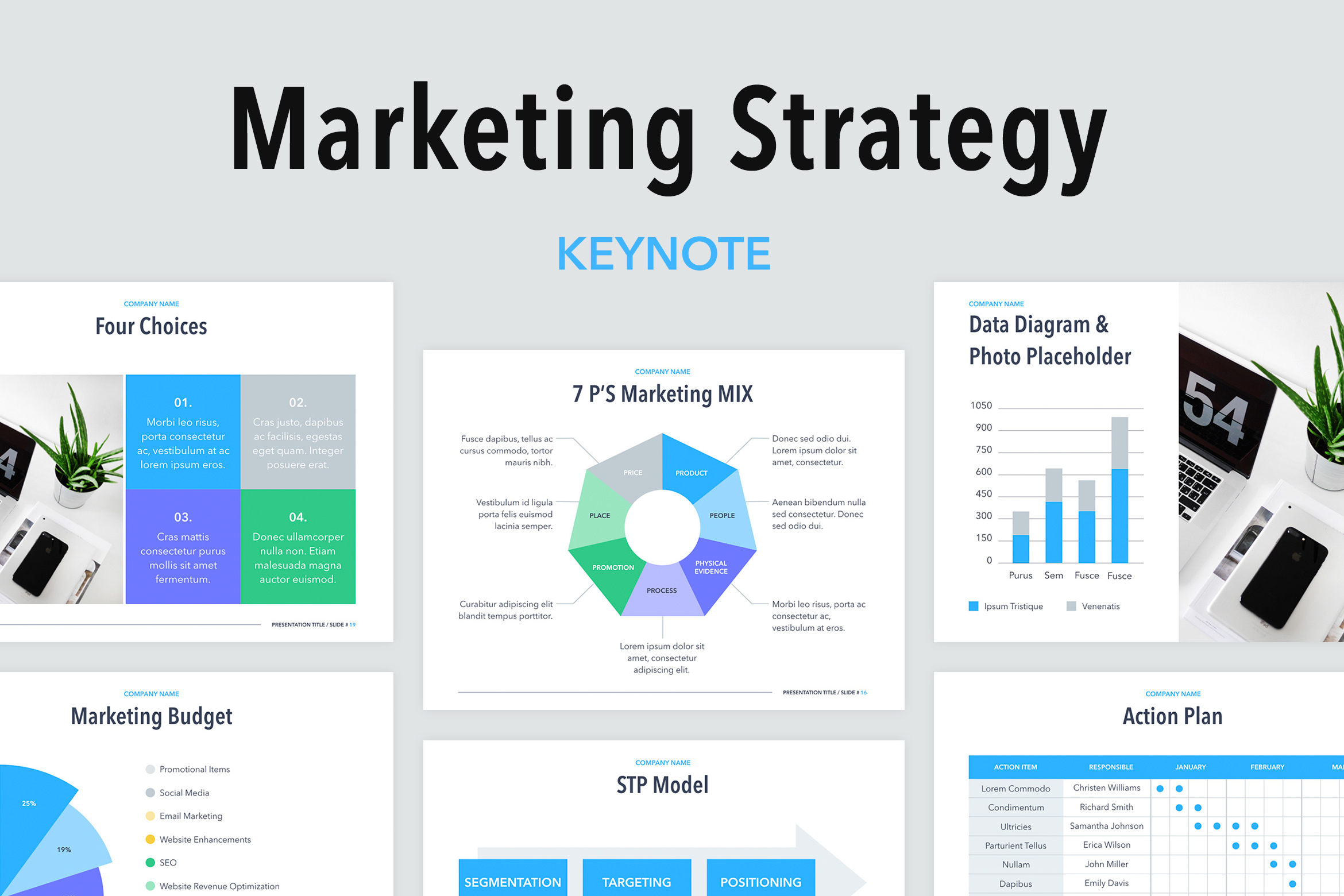 Marketing Strategy Keynote Template (276098) Presentation Templates