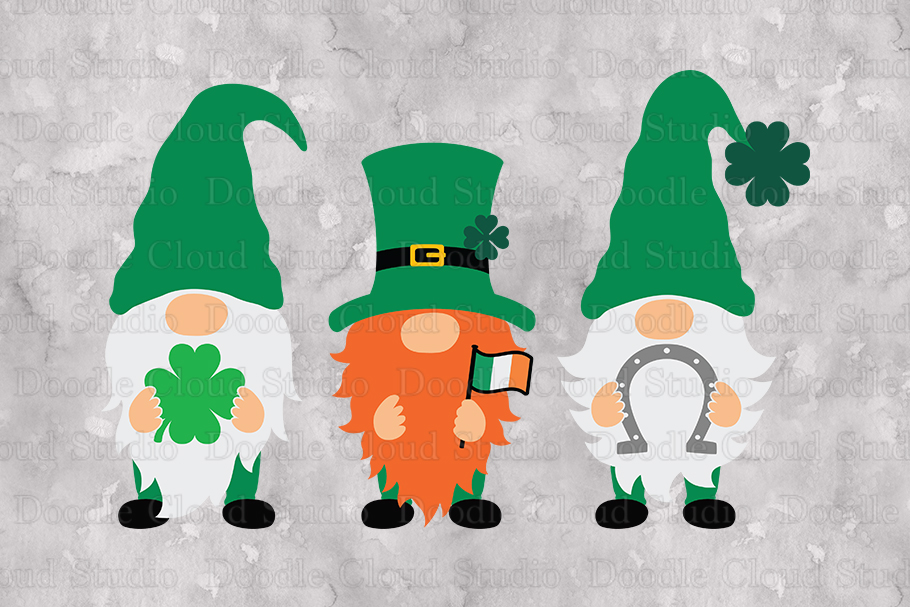 Gnome Svg St Patricks Gnomes Svg Leprechaun Gnome Clipart