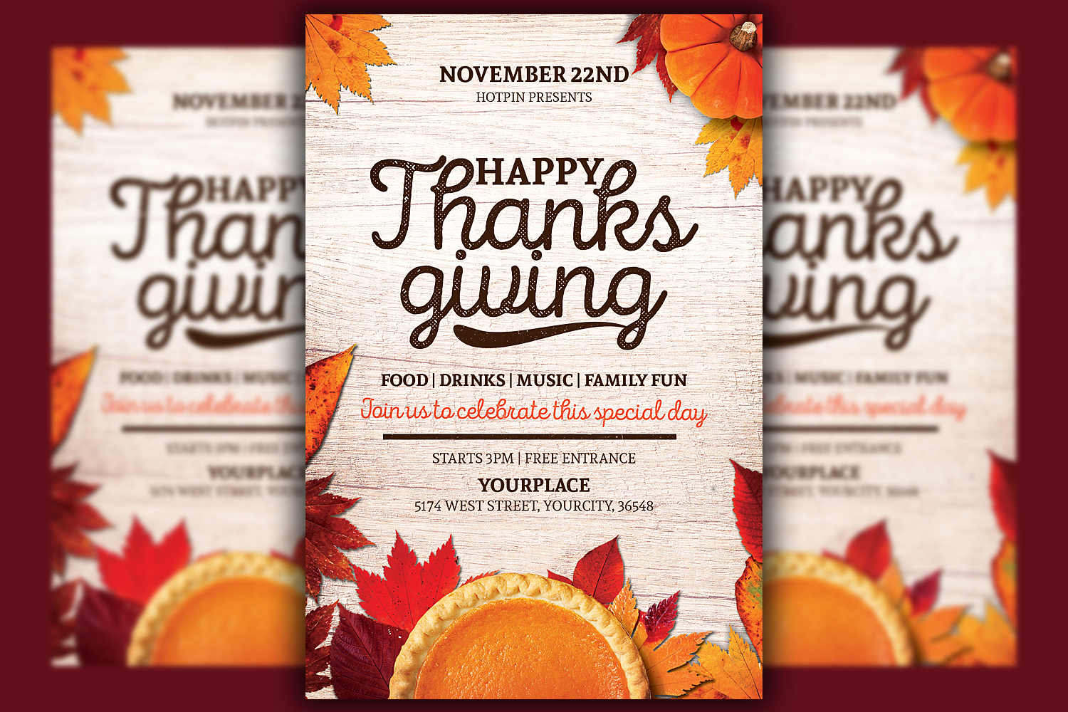 Thanksgiving Flyer Template