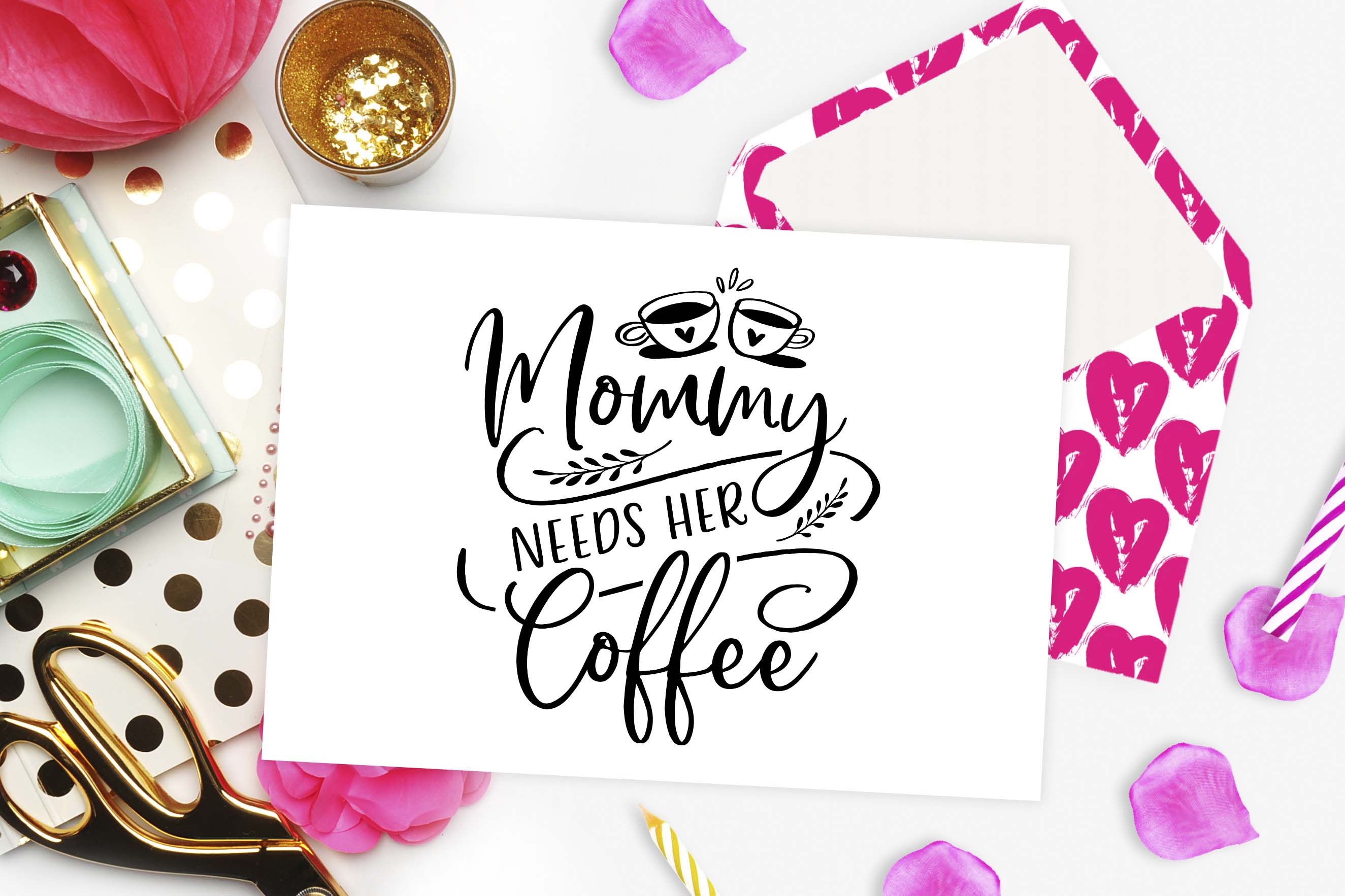 Download Mommy needs her coffee SVG DXF PNG (48280) | Cut Files ...