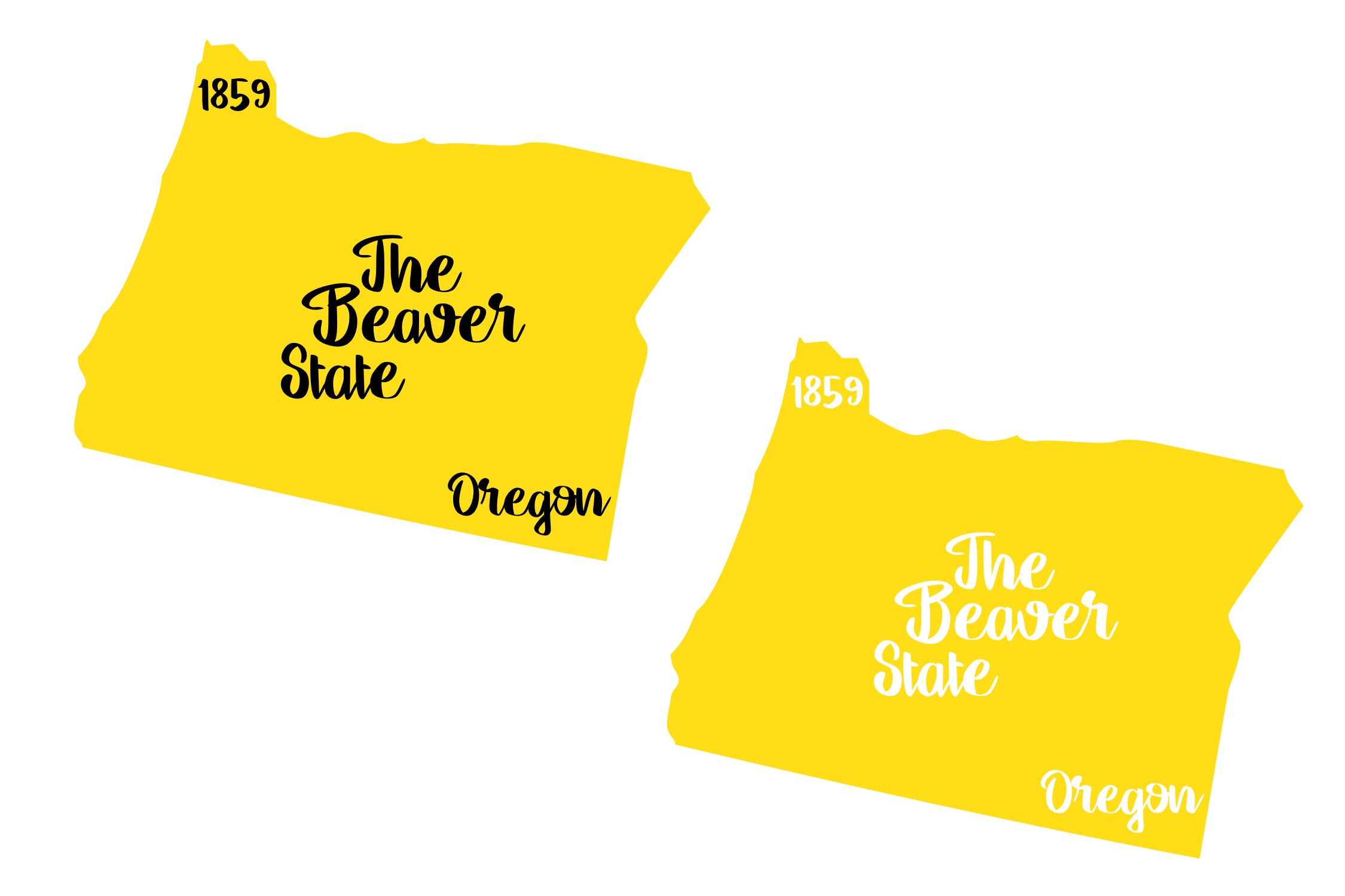 Oregon State Nickname & EST Year 2 Files SVG PNG EPS