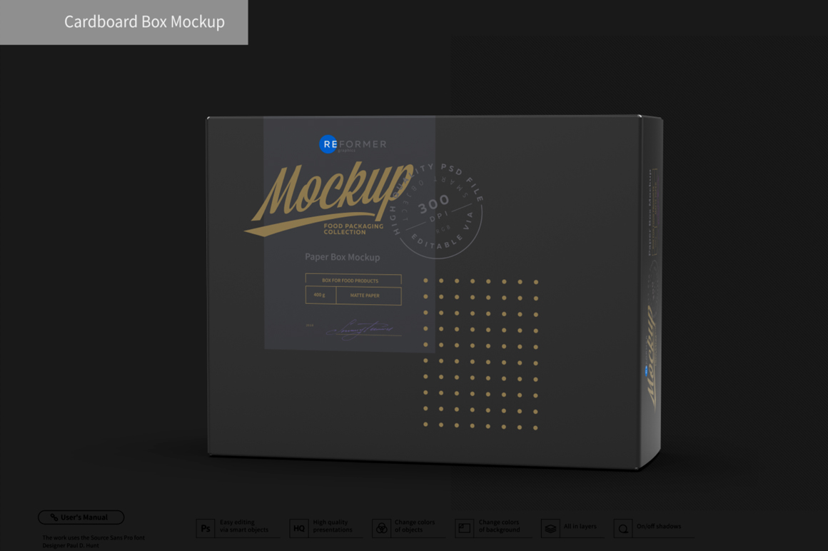 Download Cardboard Box Mockup (152152) | Mock Ups | Design Bundles