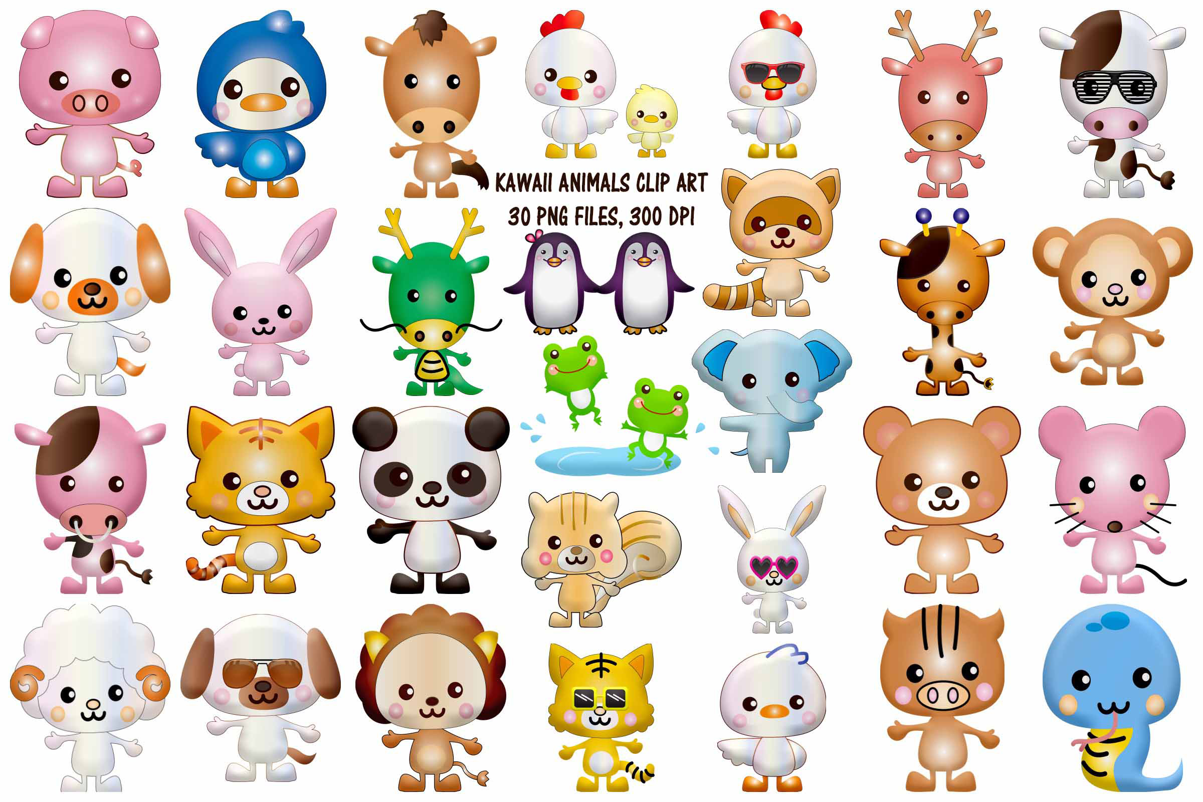 Kawaii Animals Cute Clip Art 274408 Illustrations Design Bundles Kawaii Animals Cute Clip Art 274408 Illustrations Design Bundles