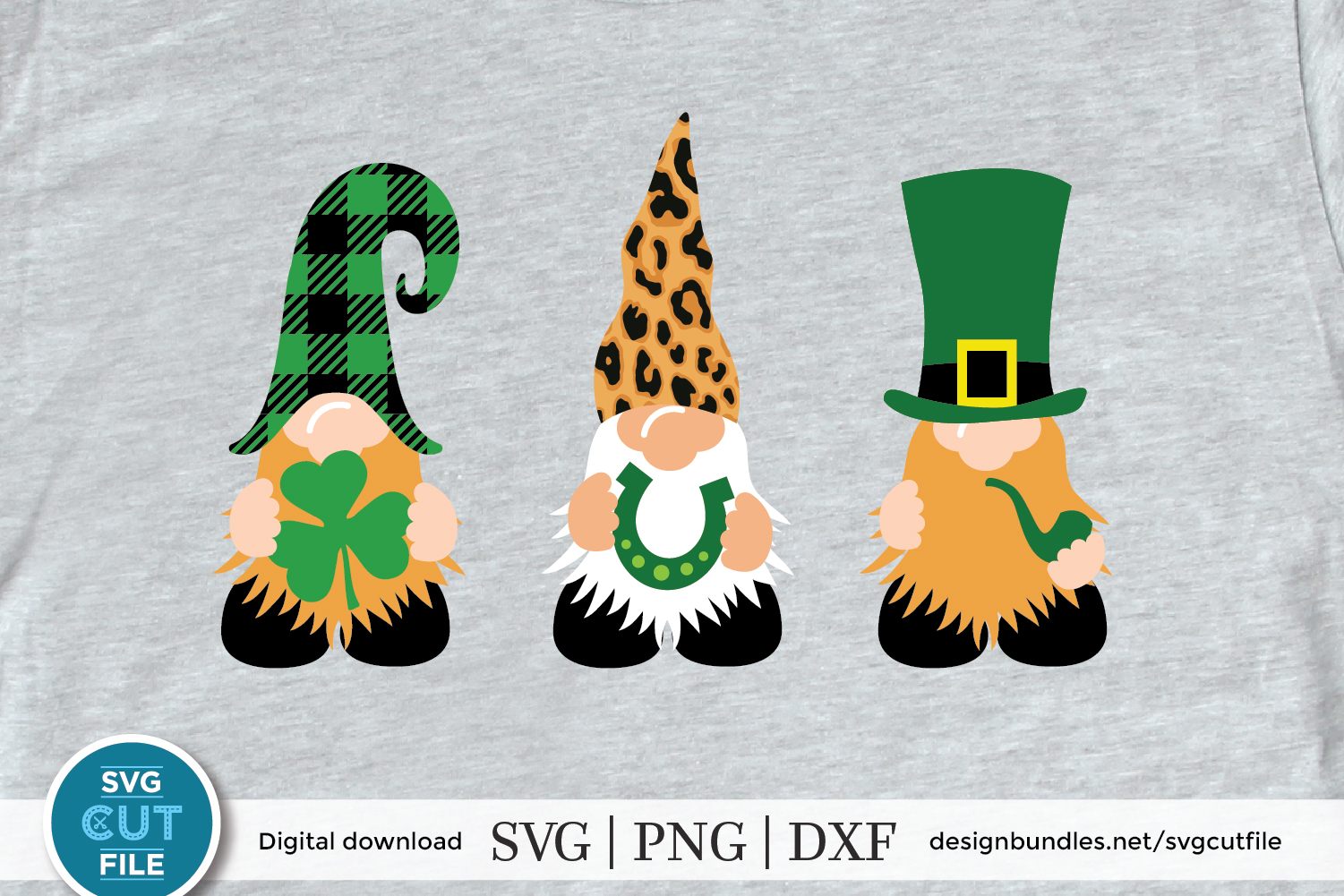 Download Leprechaun Gnomes with Lucky Items - a St. Patrick's Day svg