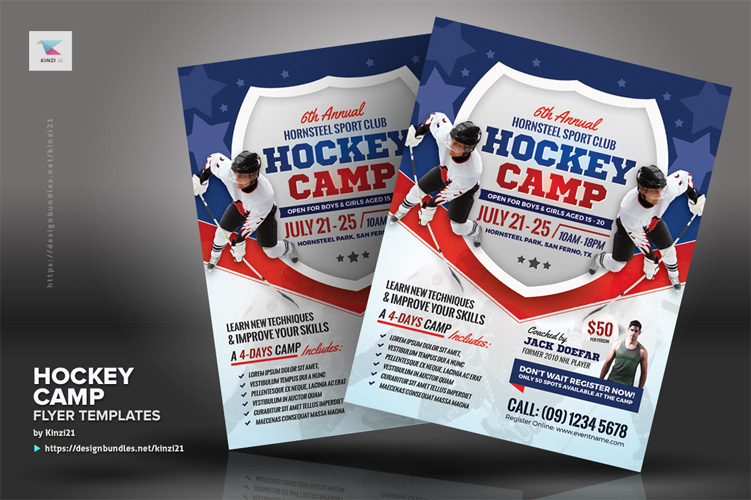 Hockey Camp Flyer Templates