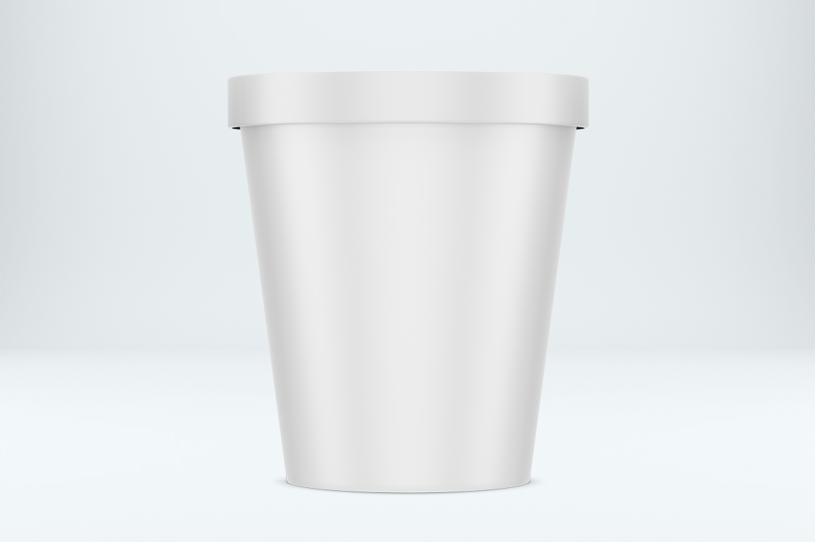 Download Ice cream round box mockup. Product place. PSD mockup. (94672) | Mock Ups | Design Bundles