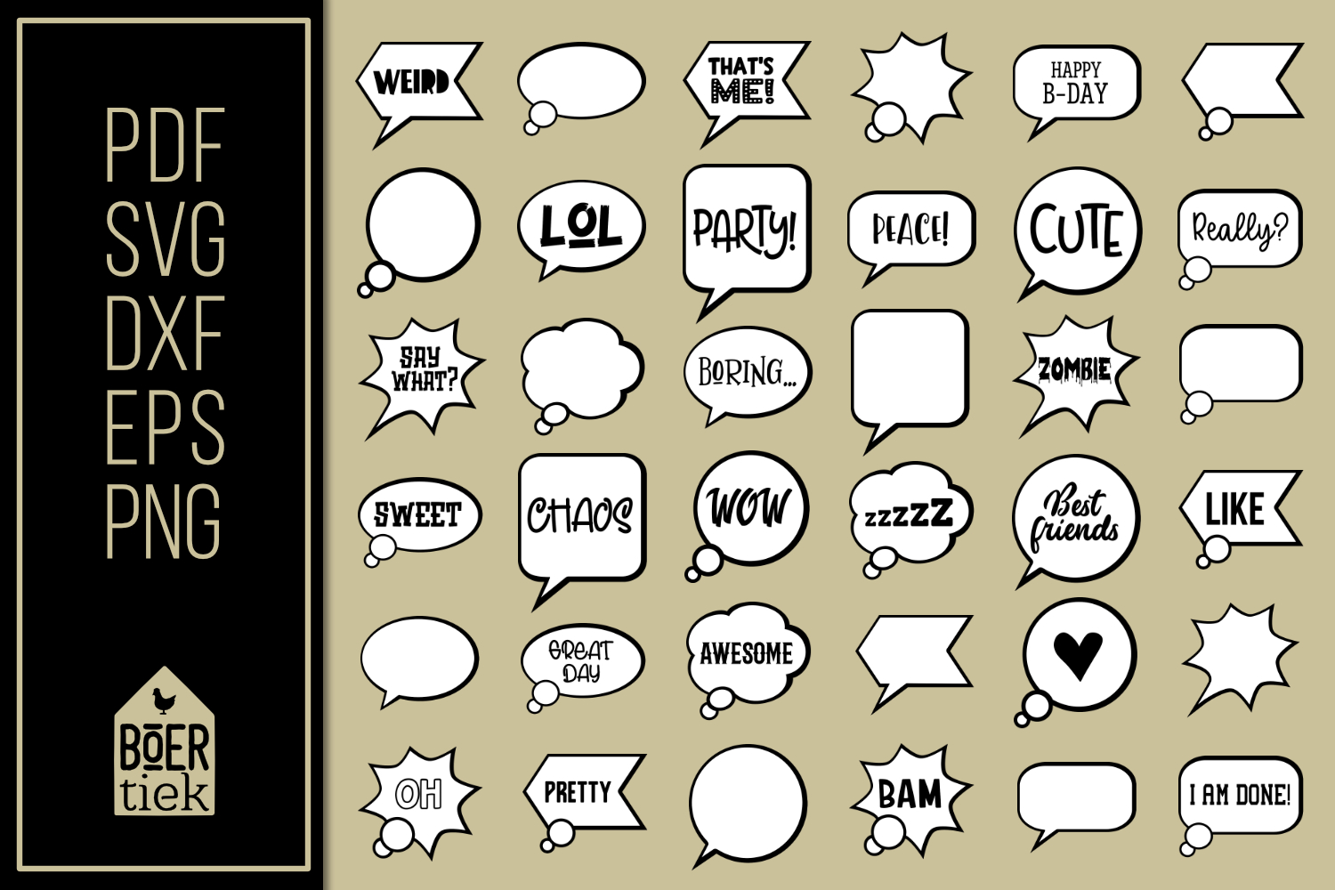 Photo booth props for children's party's, printable designs
