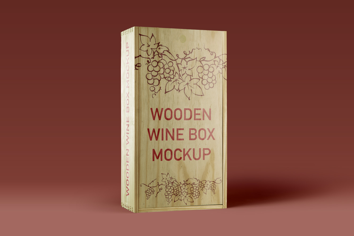 Download Wooden Wine Box Mockup (142729) | Mock Ups | Design Bundles