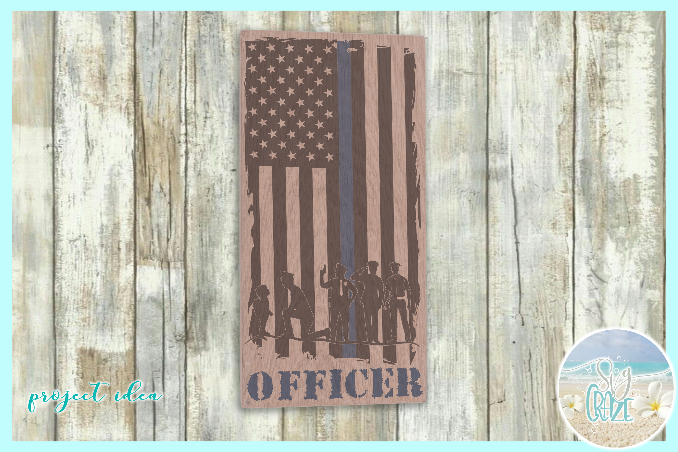 Download Police Officers Blue Line USA Flag SVG Dxf Eps Png PDF