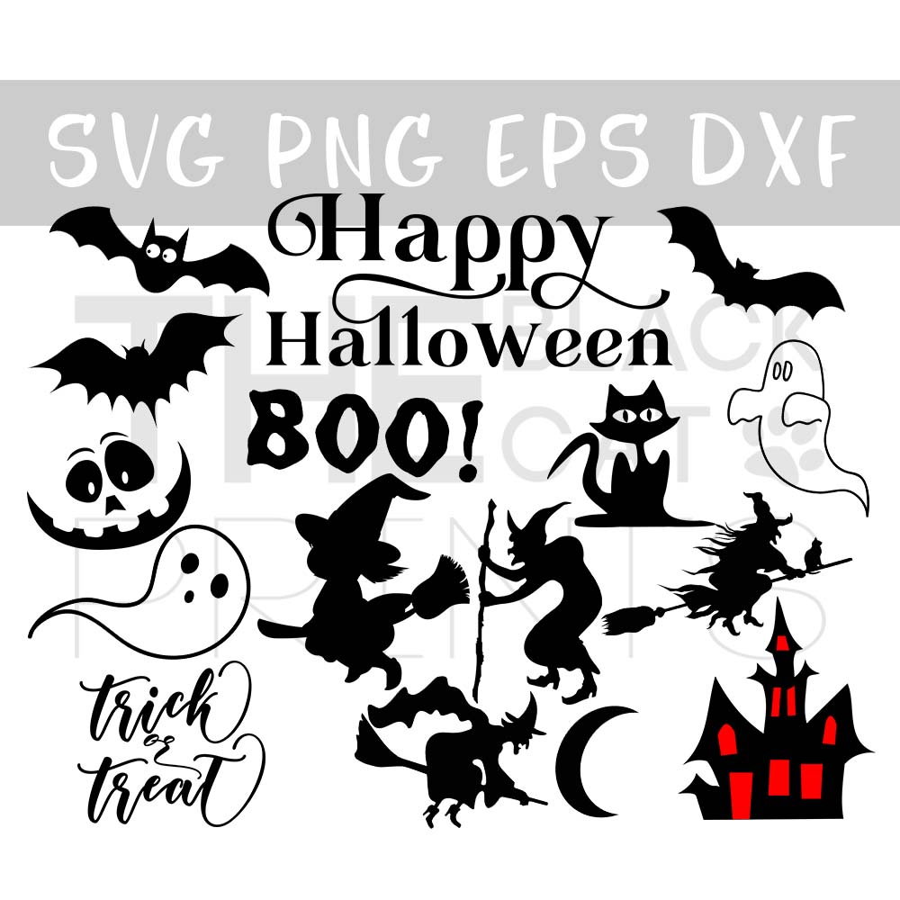 Download Halloween and Fall SVG bundle DXF PNG EPS (32636) | Cut ...