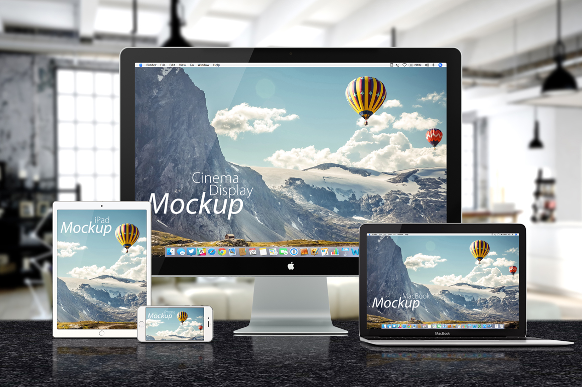 Download RESPONSIVE MOCKUP (16727) | Mock Ups | Design Bundles