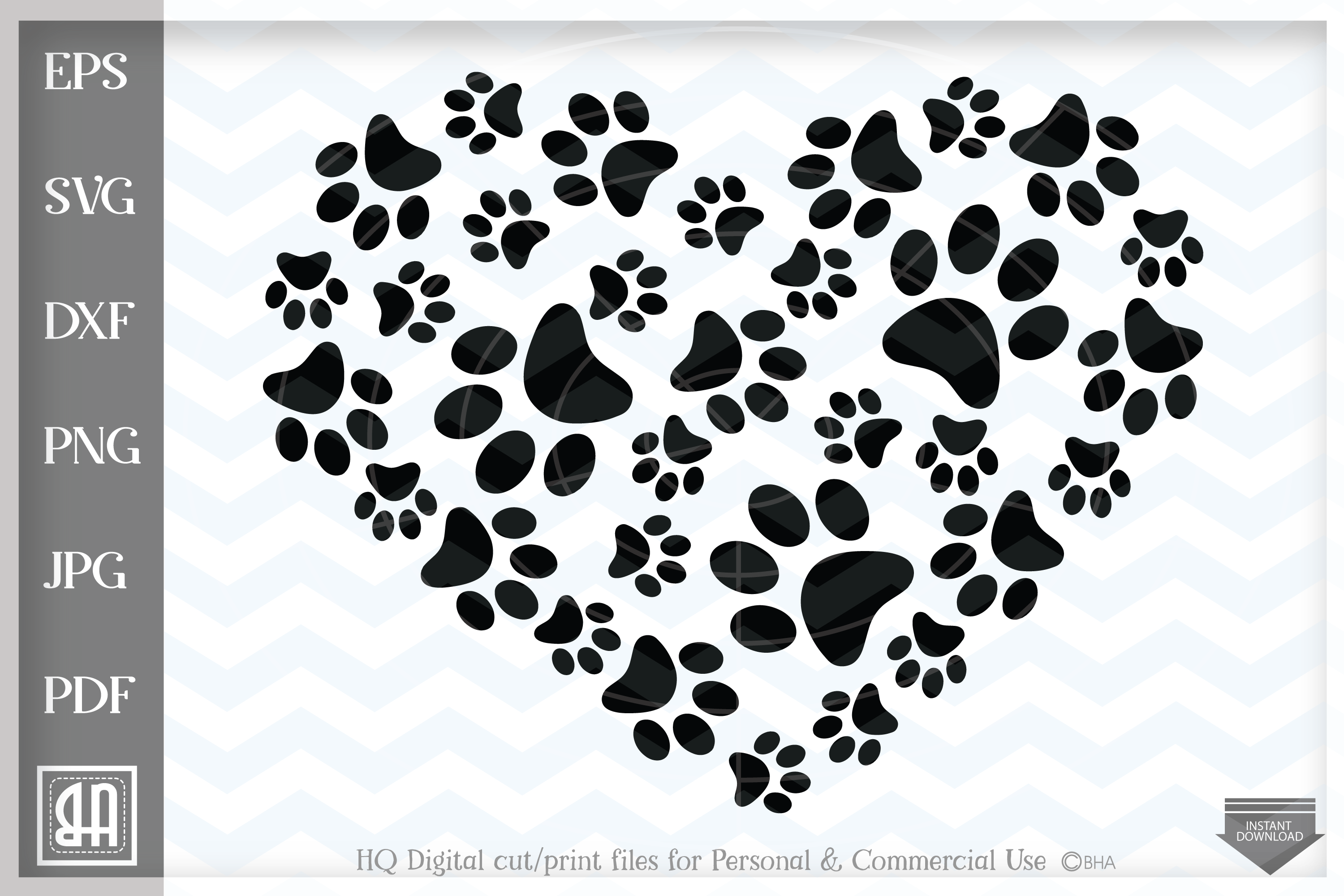 Download Free Paw Print Svg For Cricut SVG Cut Files