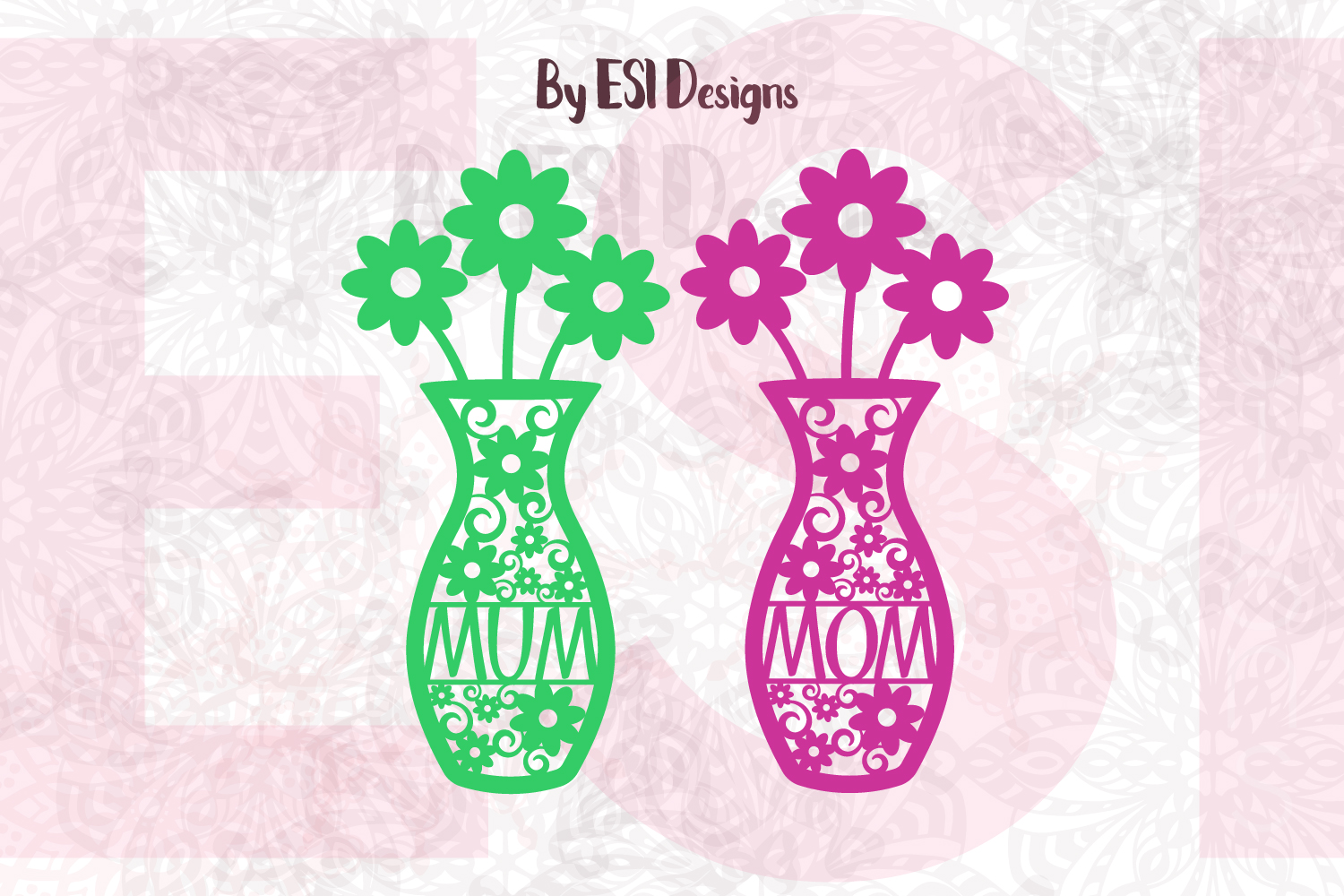Download Mom - Mum Flower Vase Design | Mother's Day (94156) | SVGs ...