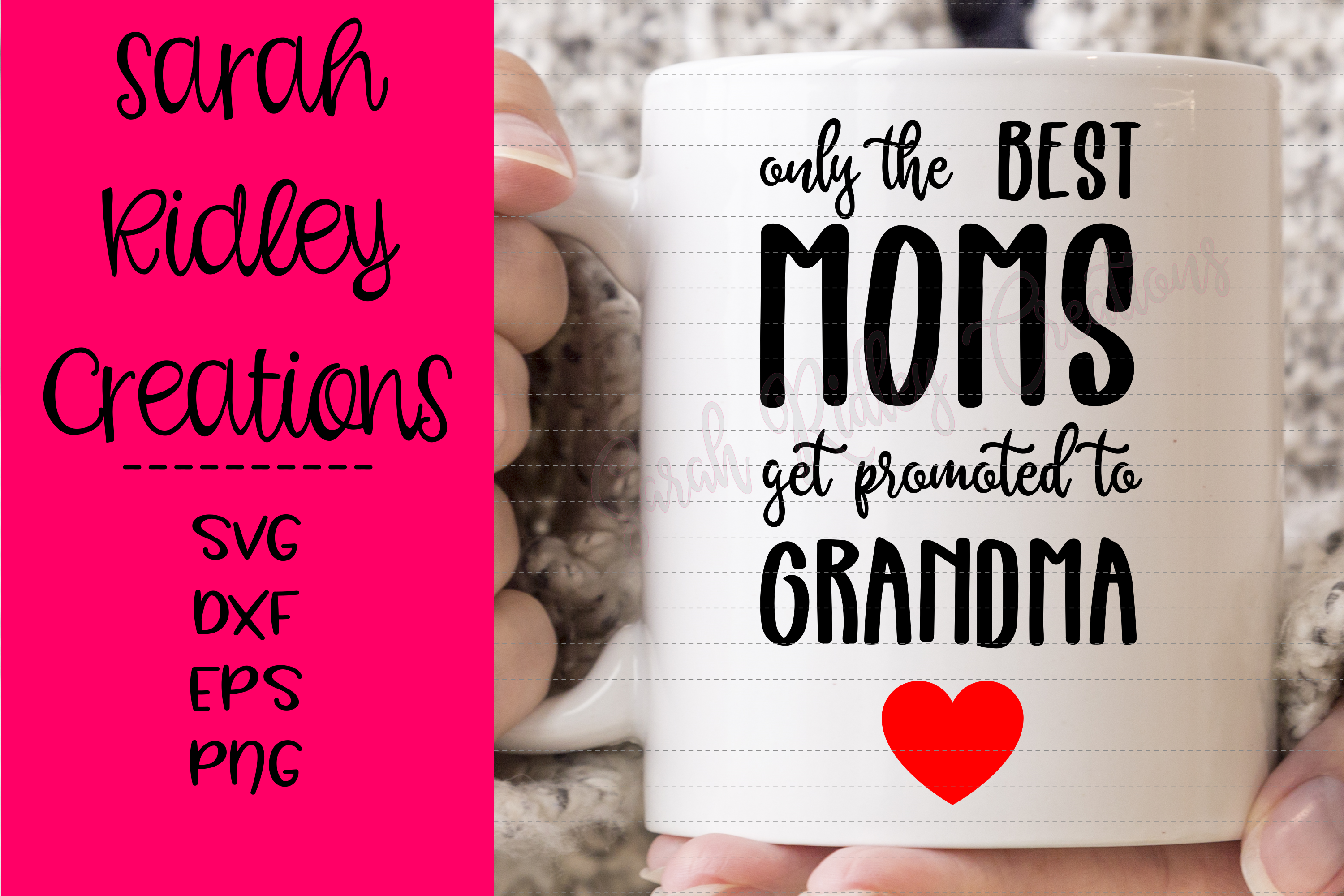 Download Only the Best Moms Get Promoted to Grandma, Mom, Grandma SVG (208433) | SVGs | Design Bundles