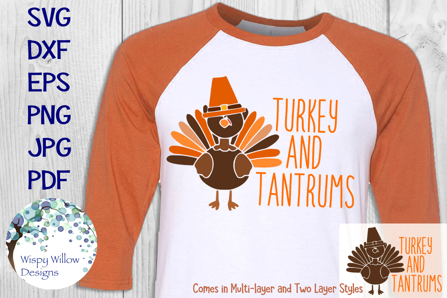 Turkey and Tantrums | Funny Toddler Thanksgiving Turkey SVG