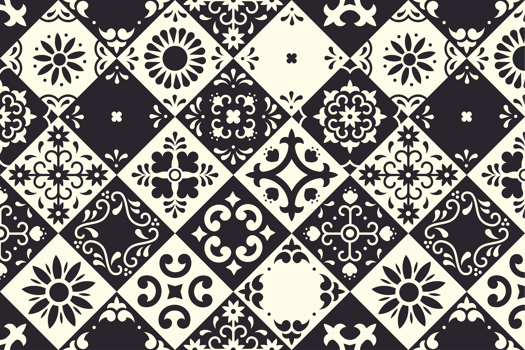 Mexican Talavera Tiles Patterns Set