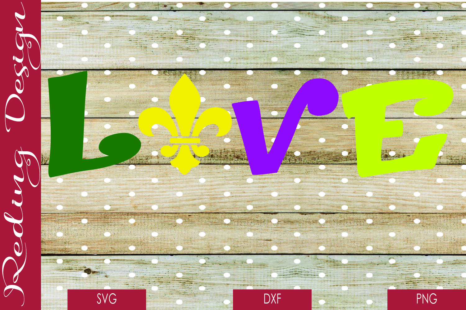 Download Mardi Gras Love SVG DXF PNG Digital