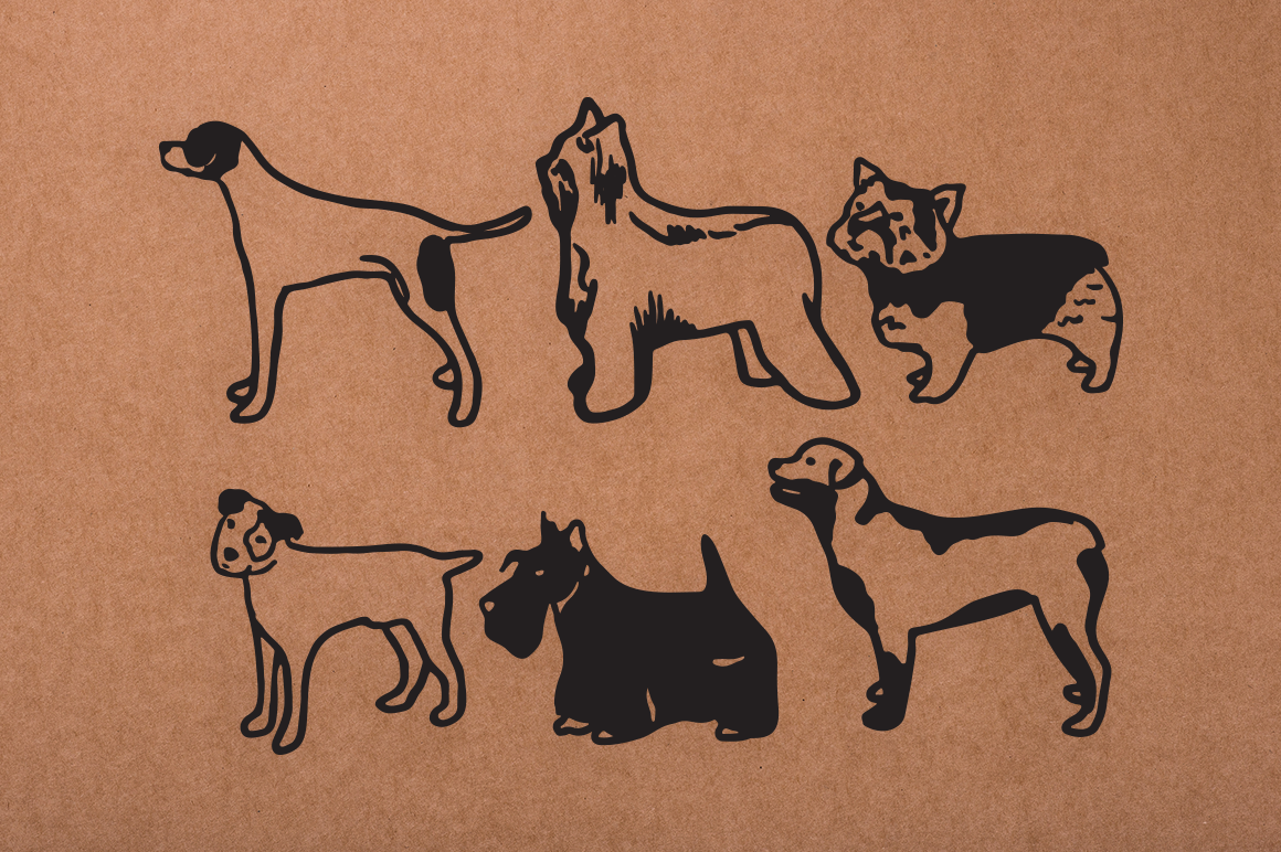 Download Dog Mega Bundle SVG Cut Files - 54 Dog Breeds Doodles