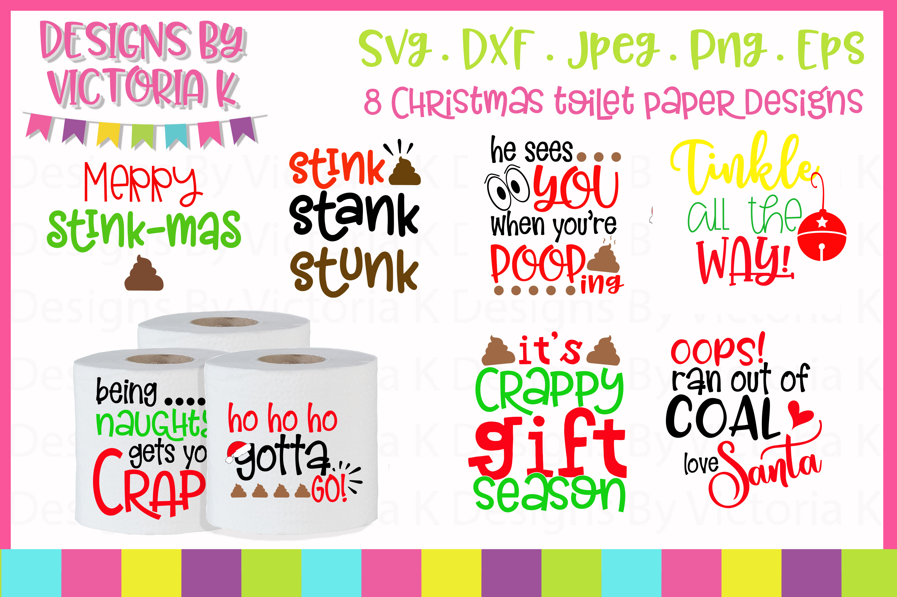 Gag gift, Toilet paper gift, SVG, DXF