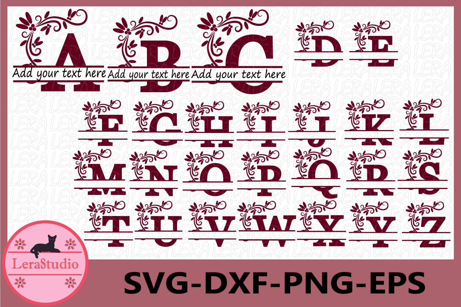Download Alphabet Split Monogram Svg, Split Letter Monogram, Alphabet