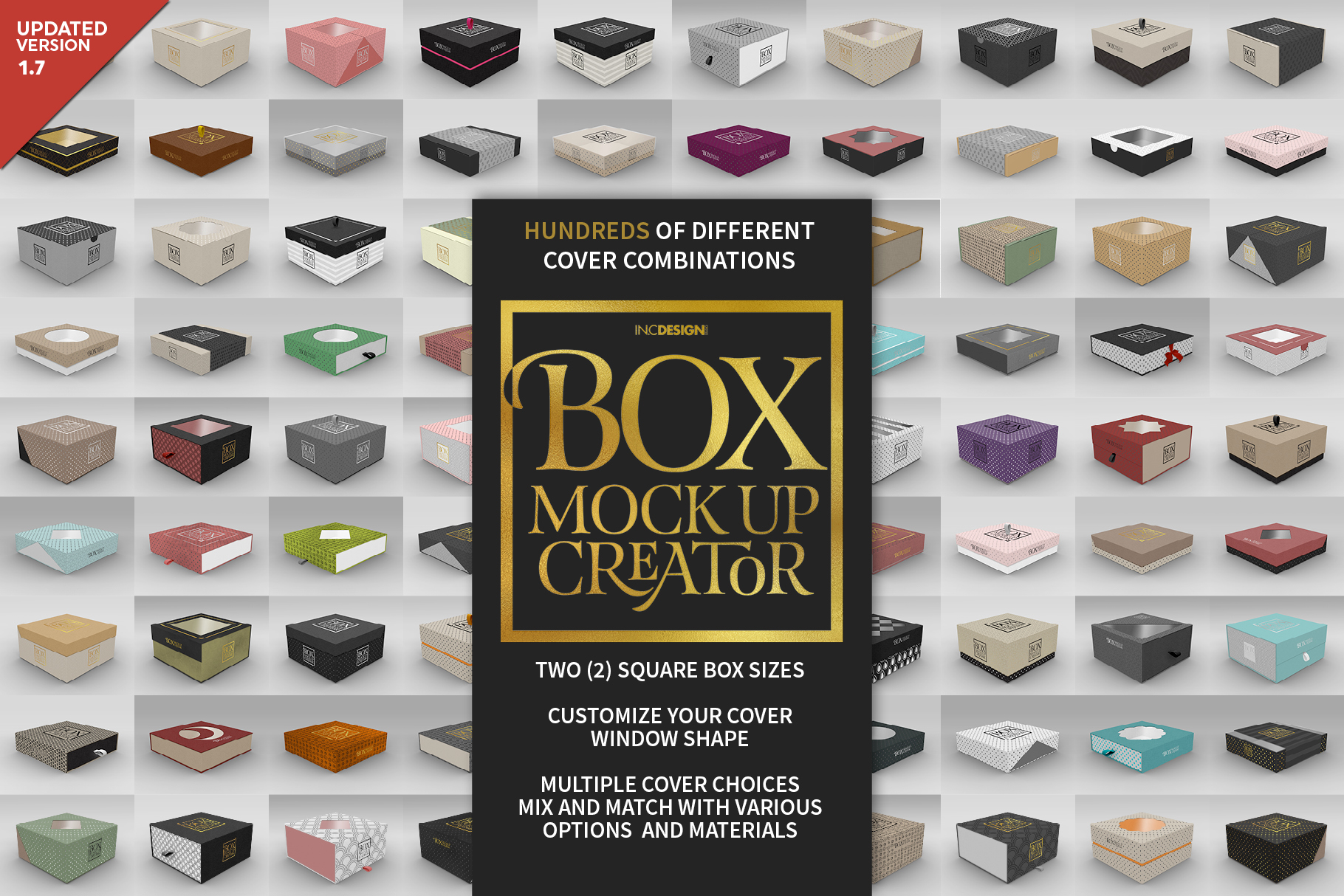 Download Square Box Packaging Mockup Creator (213810) | Branding ...