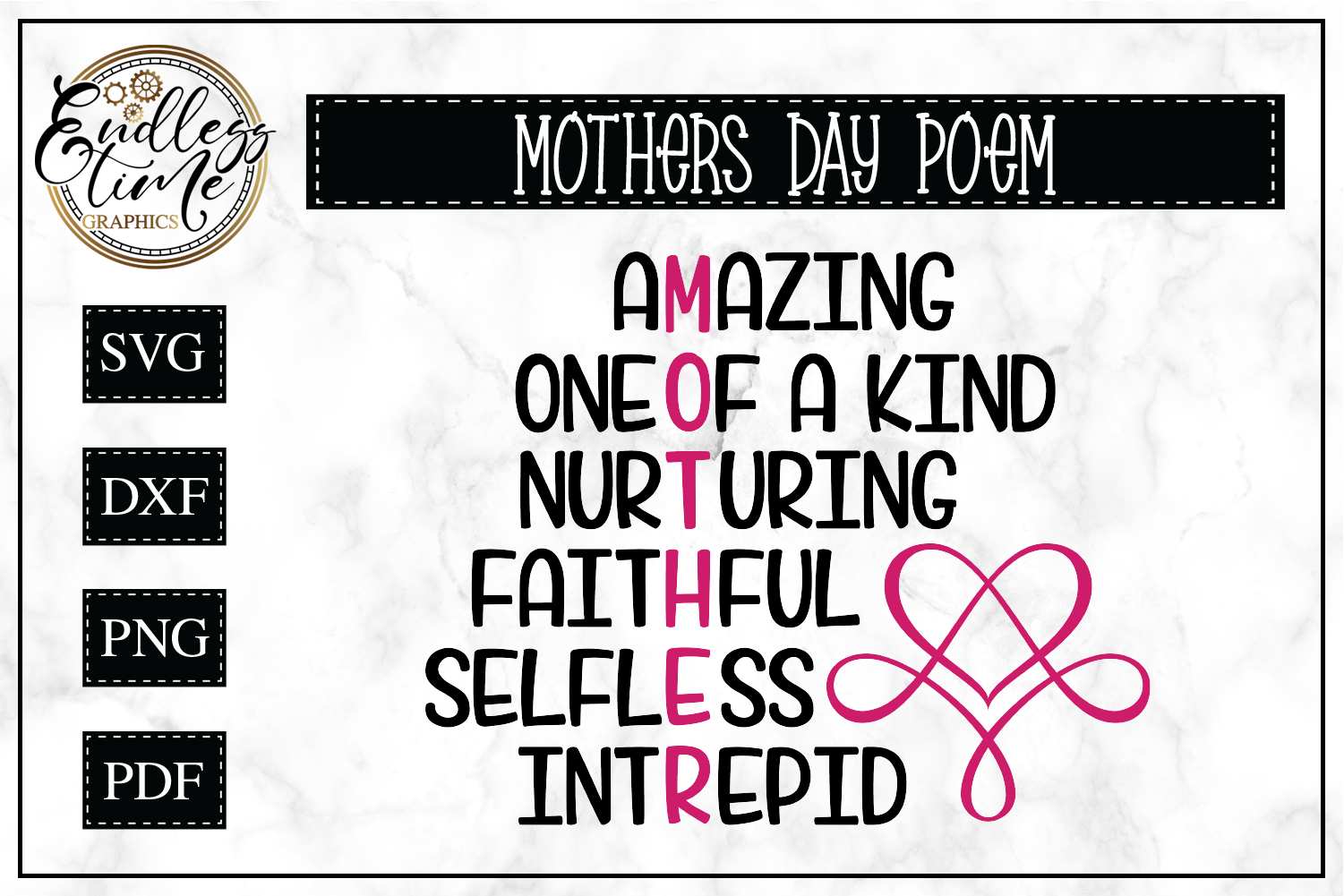 Download Mother's Day Poem SVG Cut File